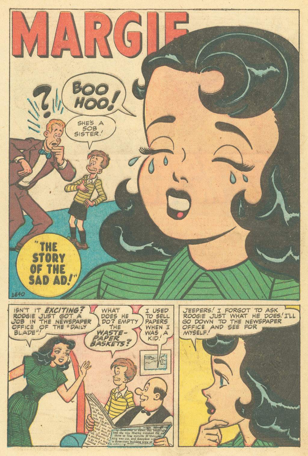 Read online Margie Comics comic -  Issue #38 - 42