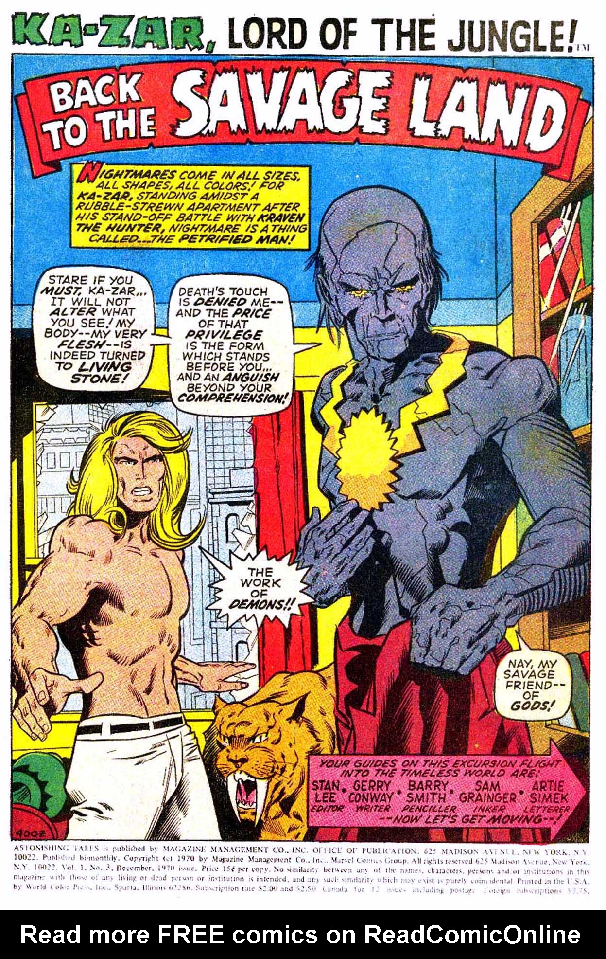 Read online Astonishing Tales (1970) comic -  Issue #3 - 12