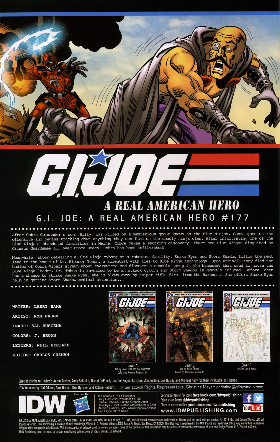 G.I. Joe: A Real American Hero 177 Page 1