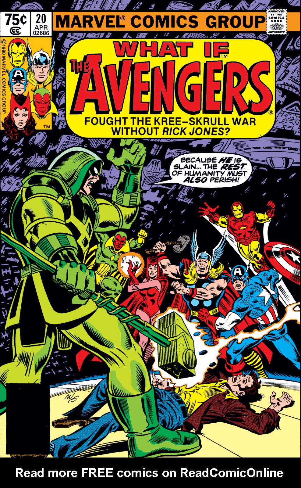 <{ $series->title }} issue 20 - The Avengers fought the Kree-Skrull war without Rick Jones - Page 1