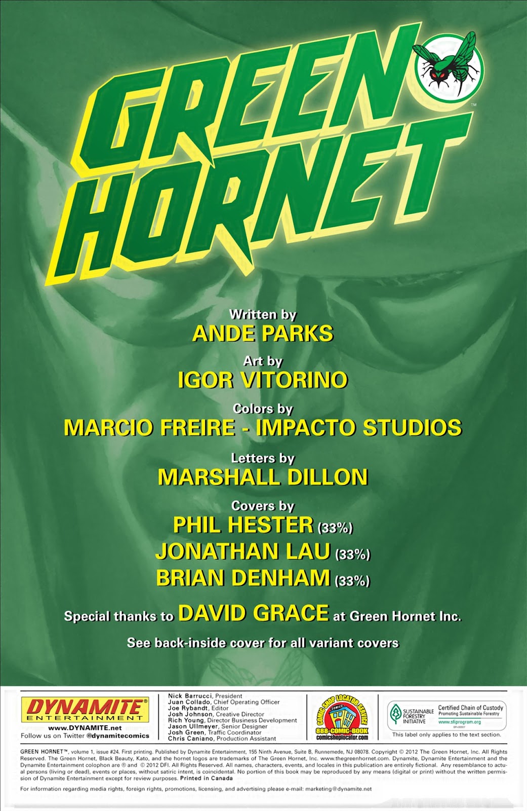 Green Hornet (2010) issue 24 - Page 3
