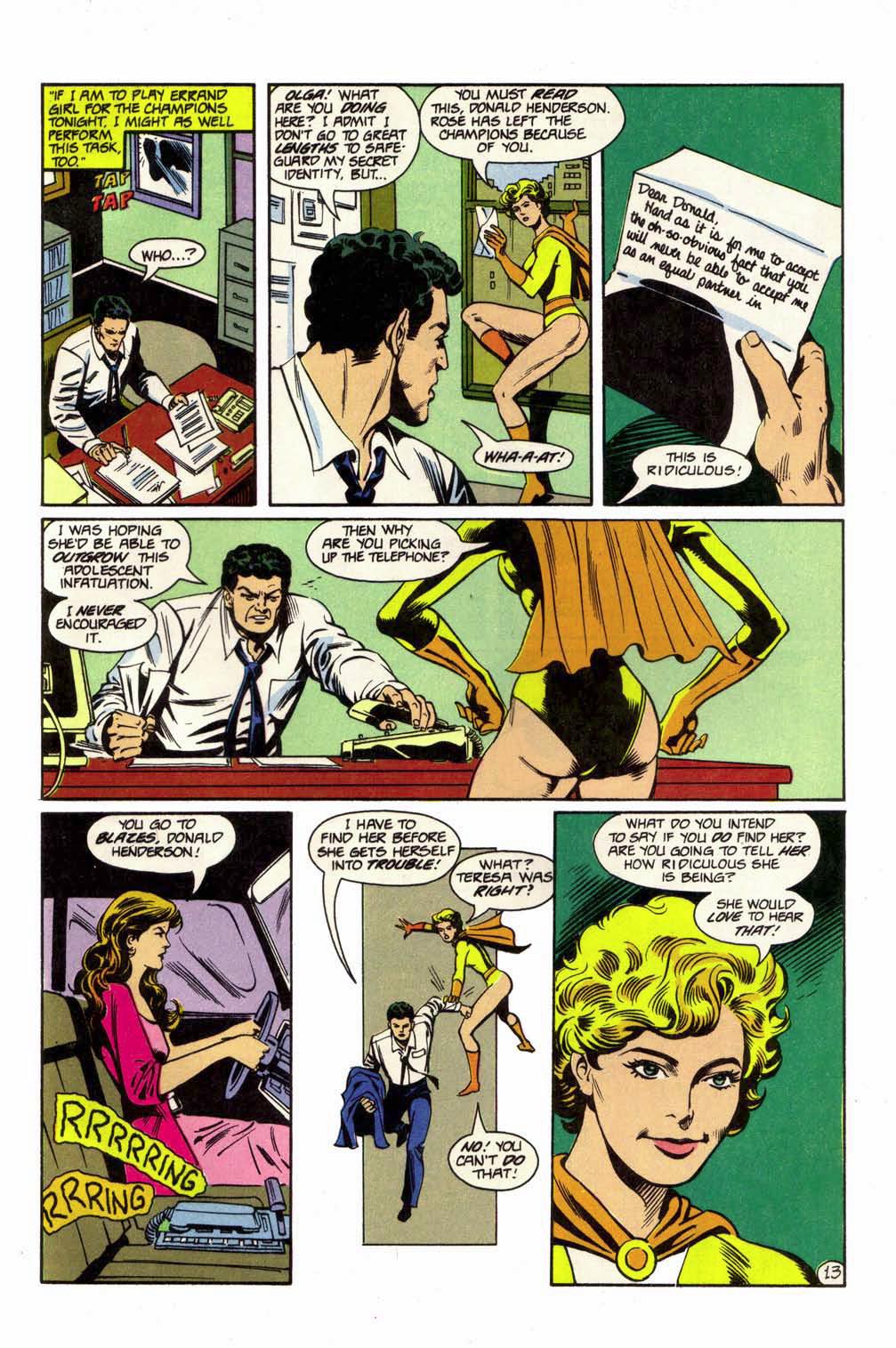 Read online Champions (1987) comic -  Issue #10 - 15