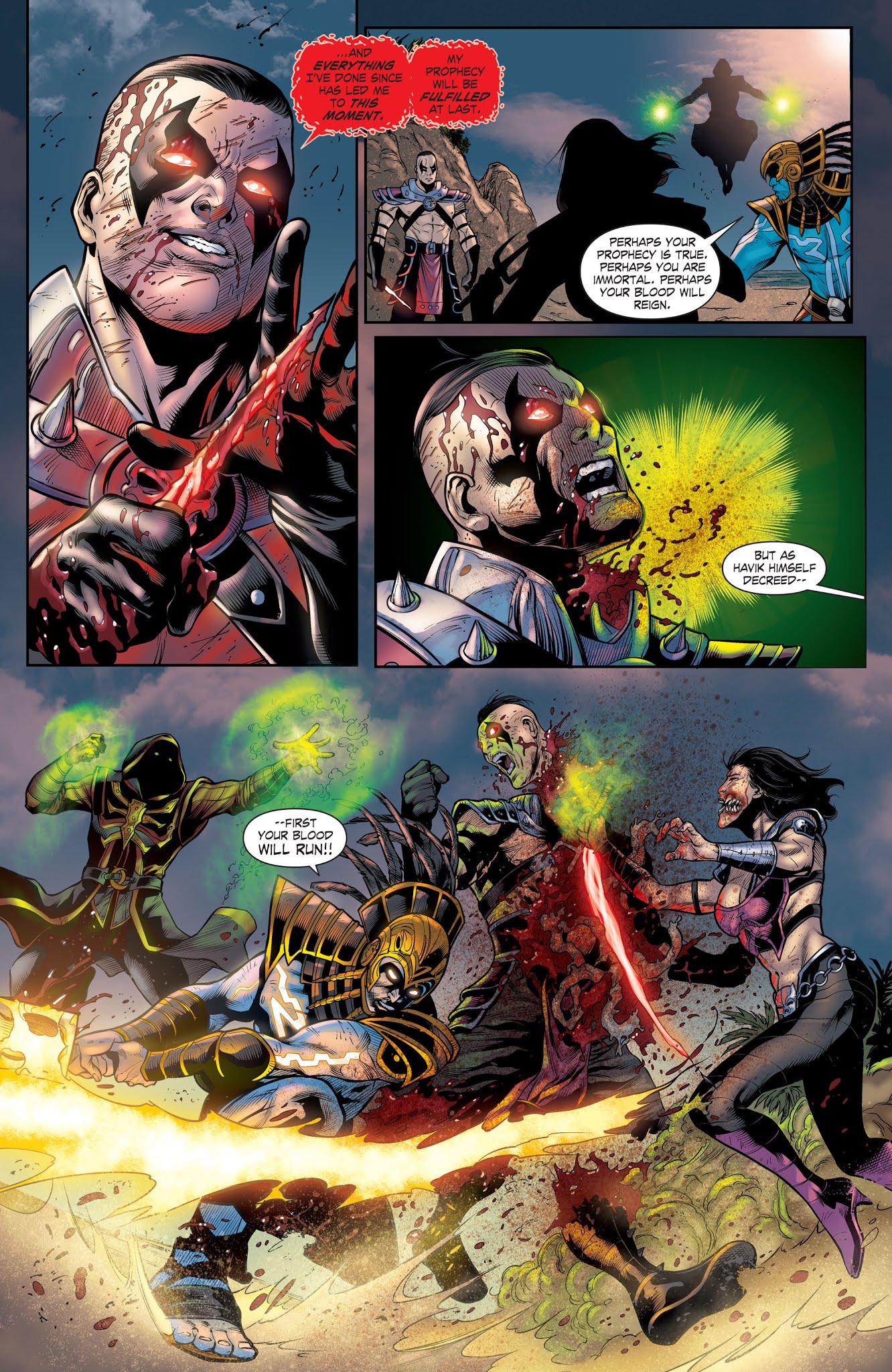 Read online Mortal Kombat X [I] comic -  Issue # _TPB 3 - 34
