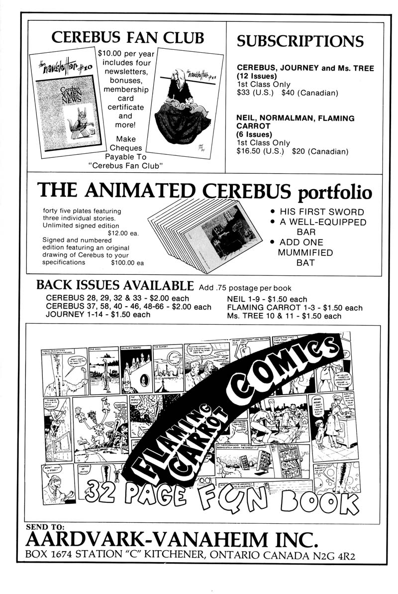 Read online Cerebus comic -  Issue #66 - 34