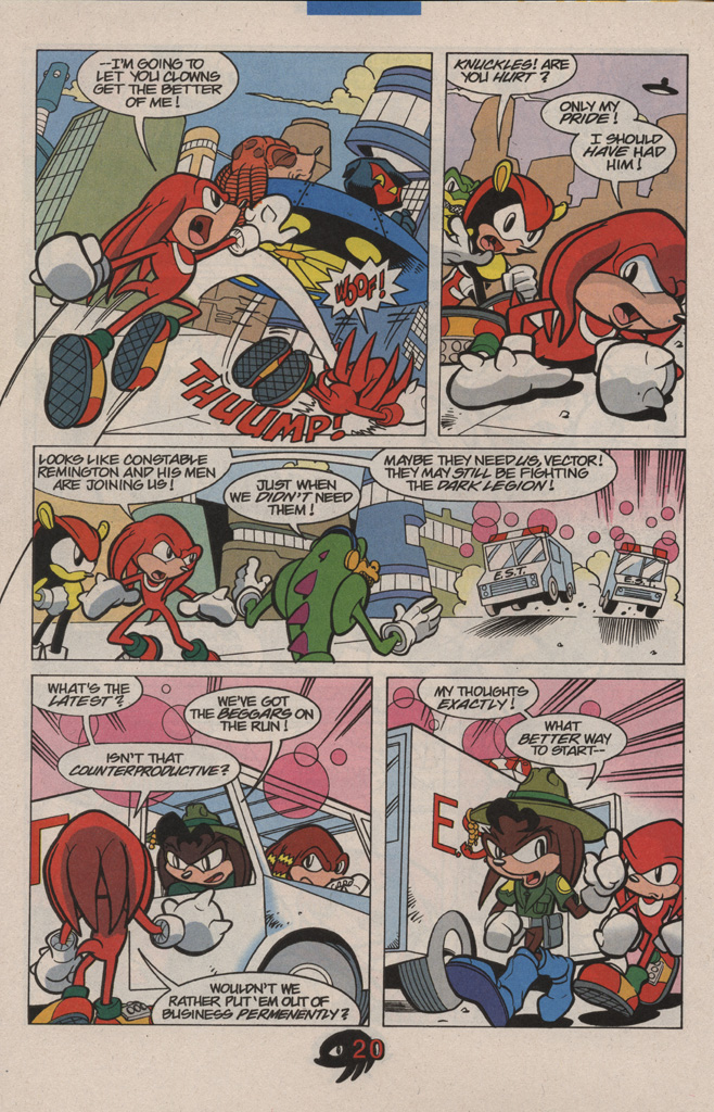 Read online Knuckles the Echidna comic -  Issue #9 - 28