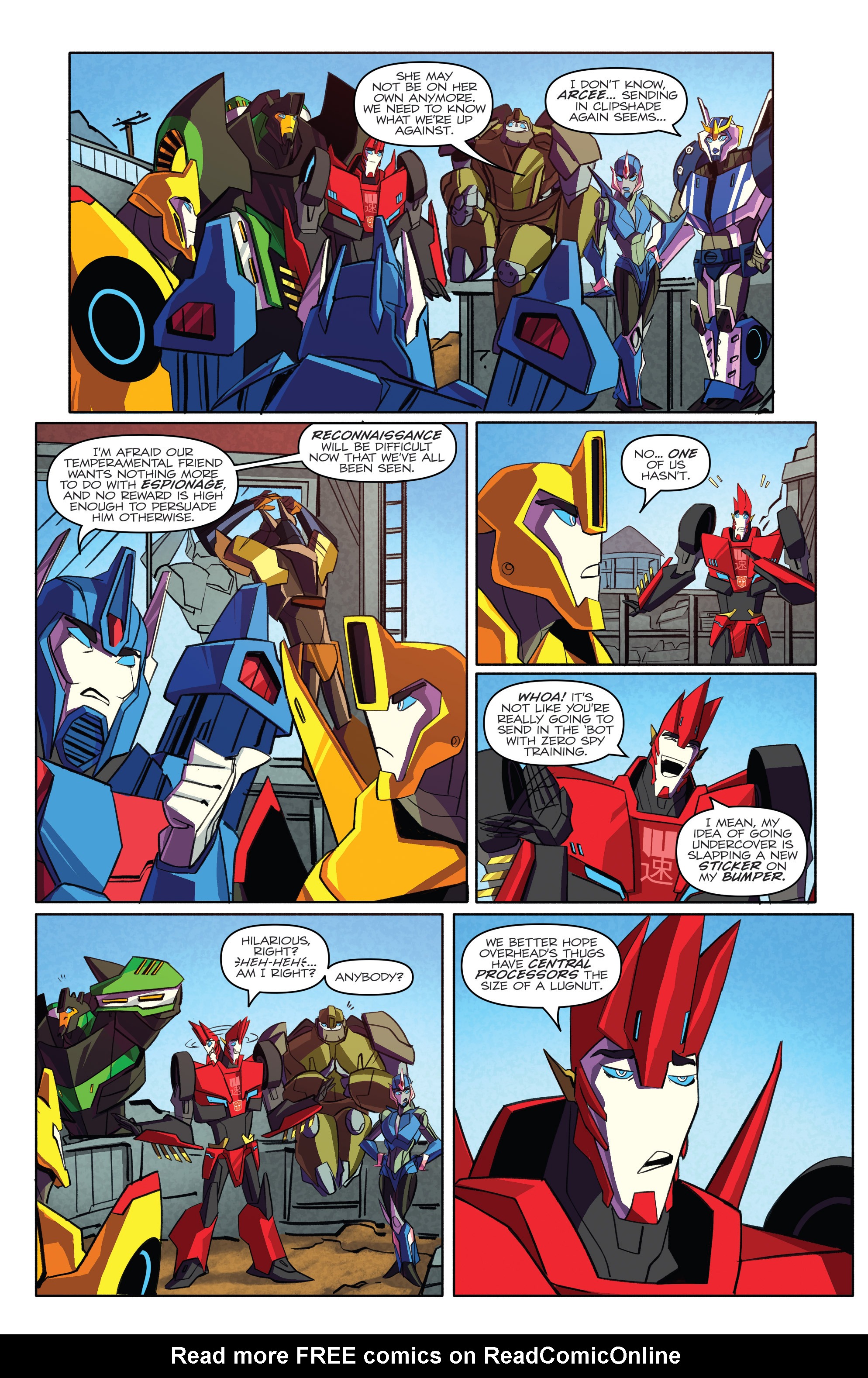 Read online Transformers: Robots In Disguise (2015) comic -  Issue #4 - 8