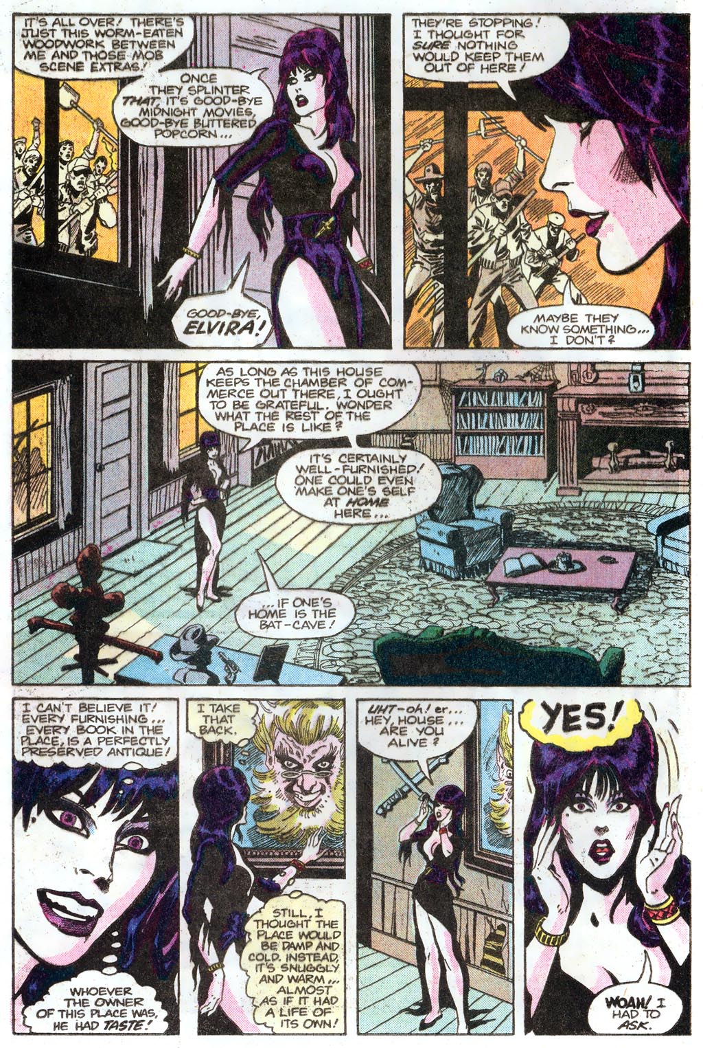 Read online Elvira's House of Mystery comic -  Issue #1 - 4