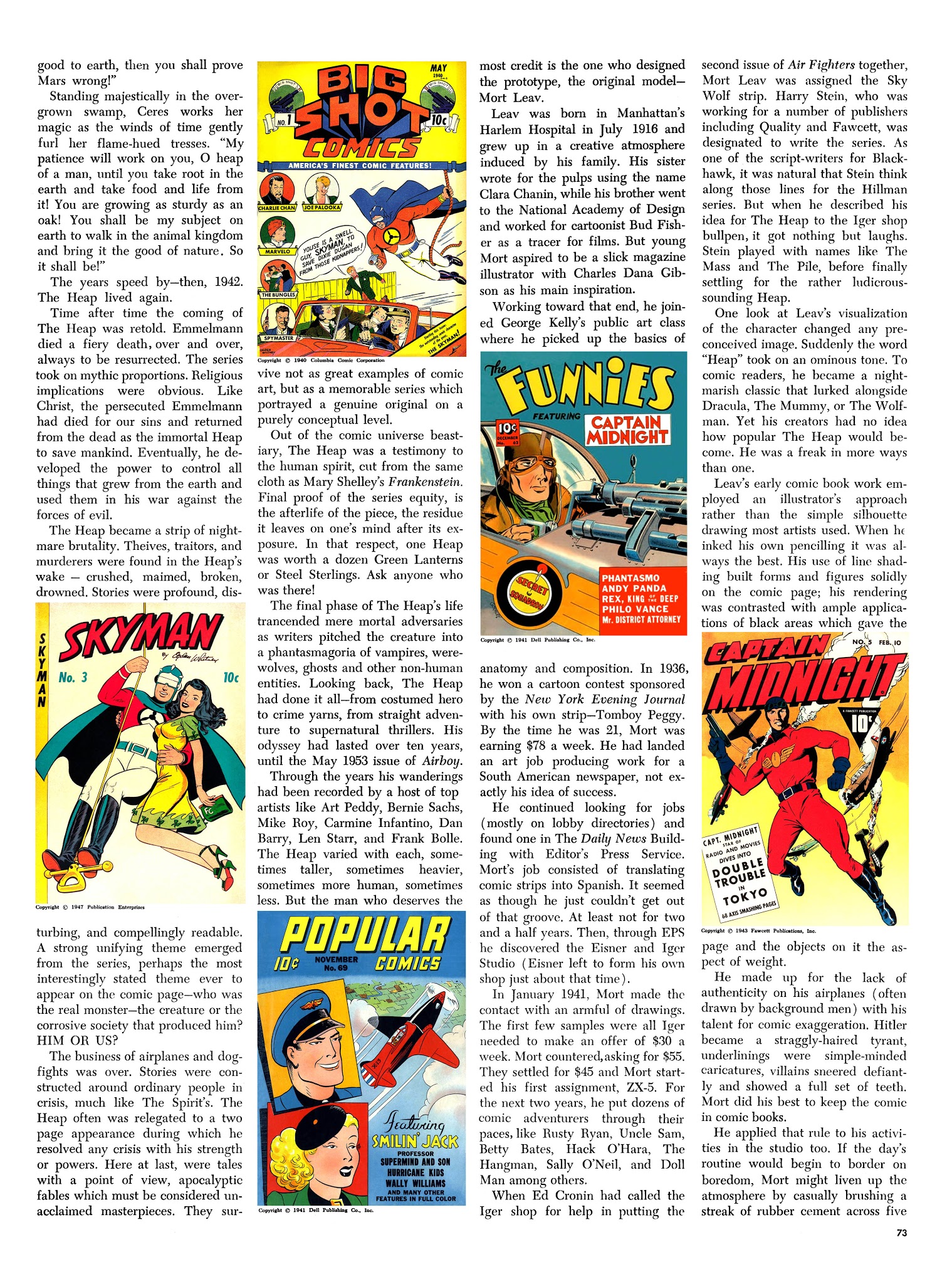Read online The Steranko History of Comics comic -  Issue # TPB 2 - 72