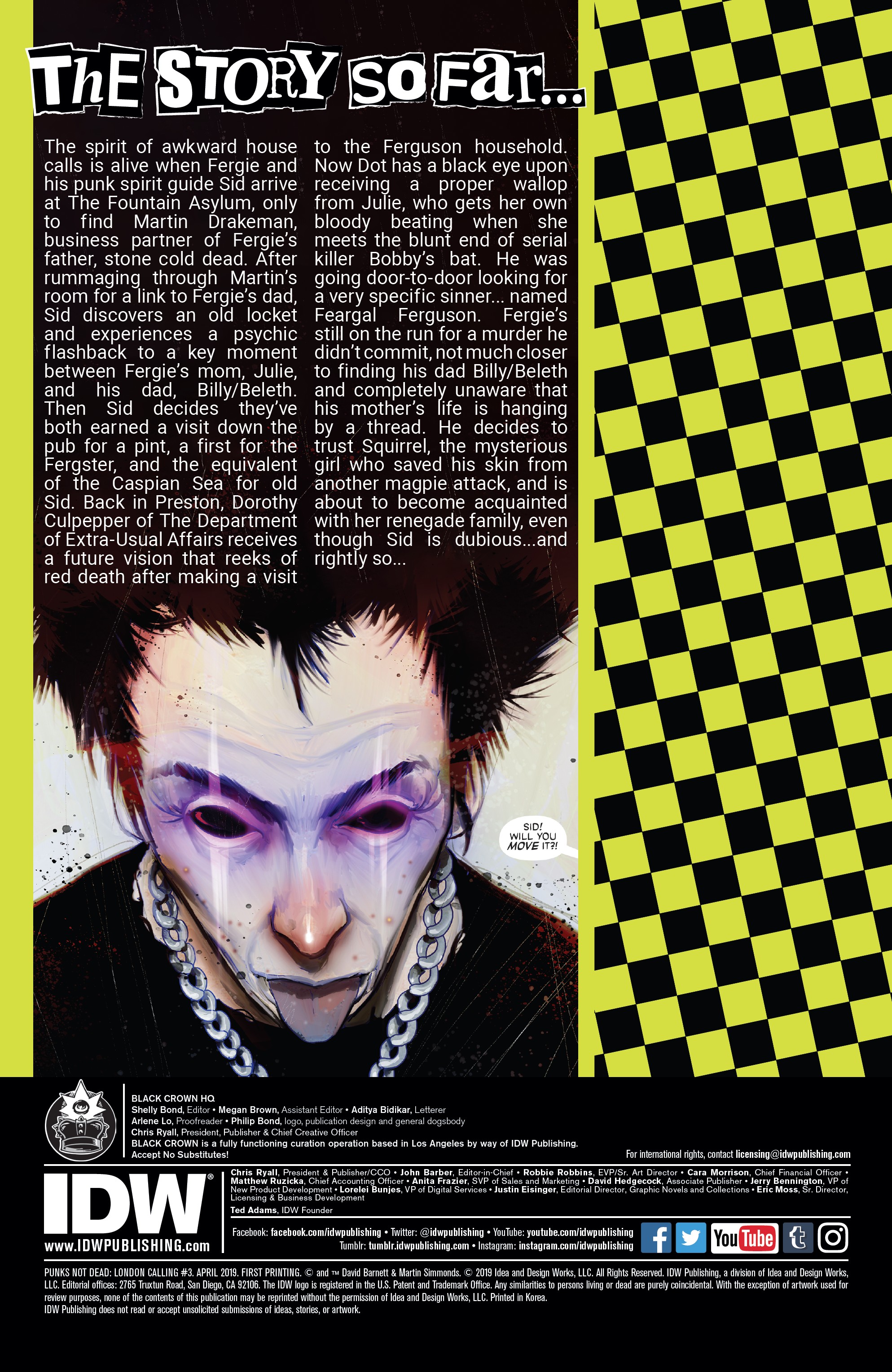 Read online Punks Not Dead: London Calling comic -  Issue #3 - 2