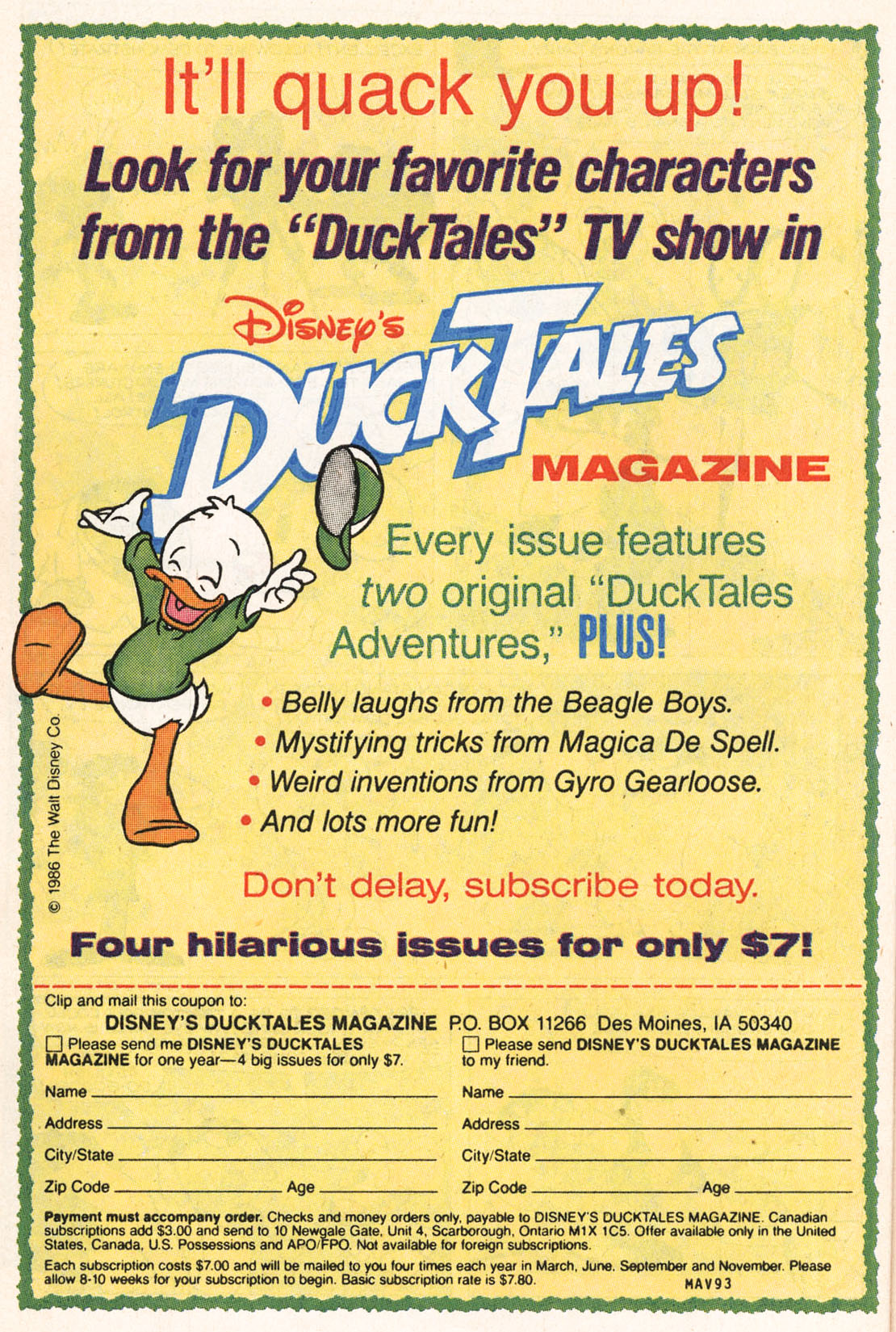 Read online Count Duckula comic -  Issue #5 - 28
