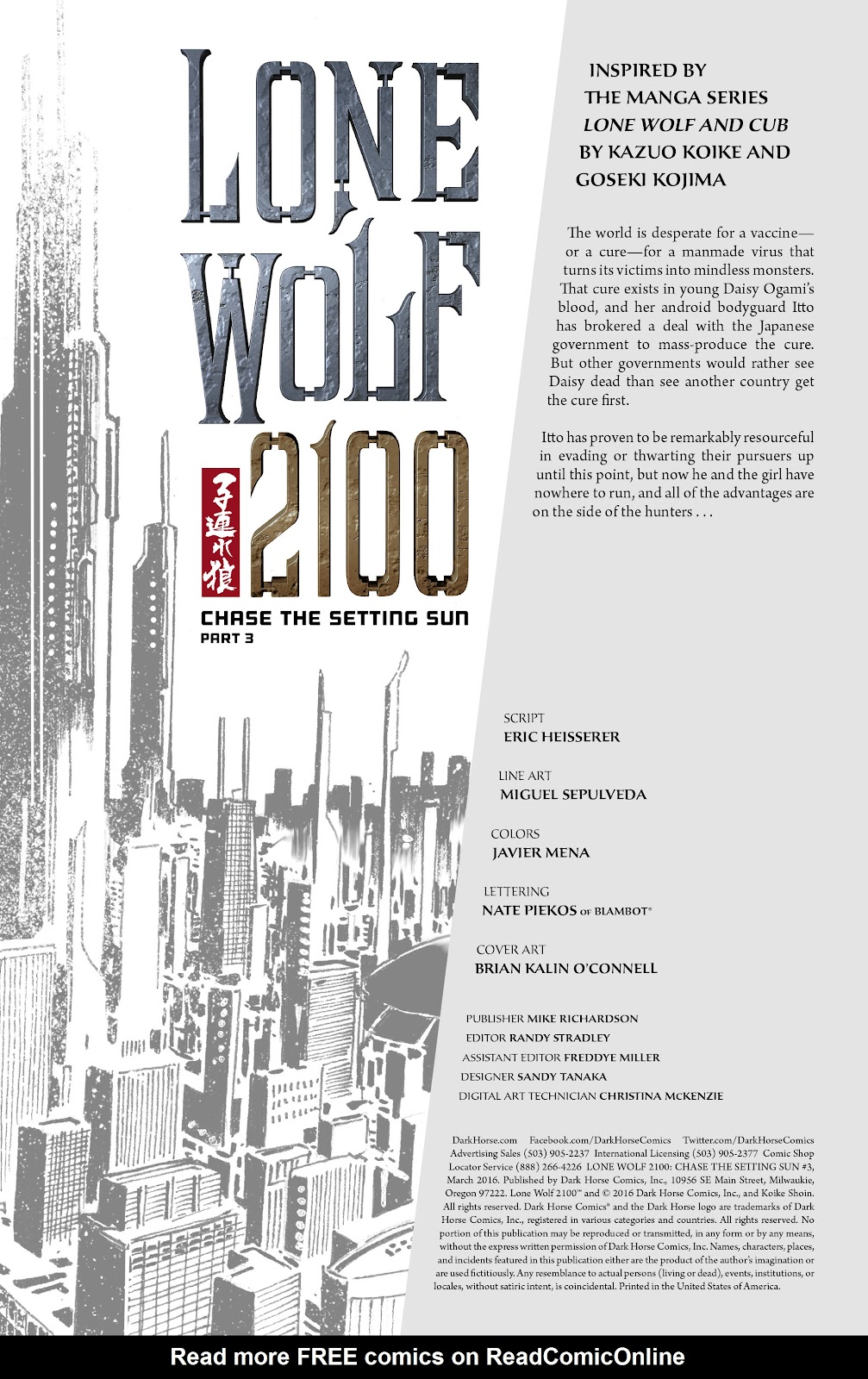 Lone Wolf 2100: Chase the Setting Sun issue 3 - Page 2