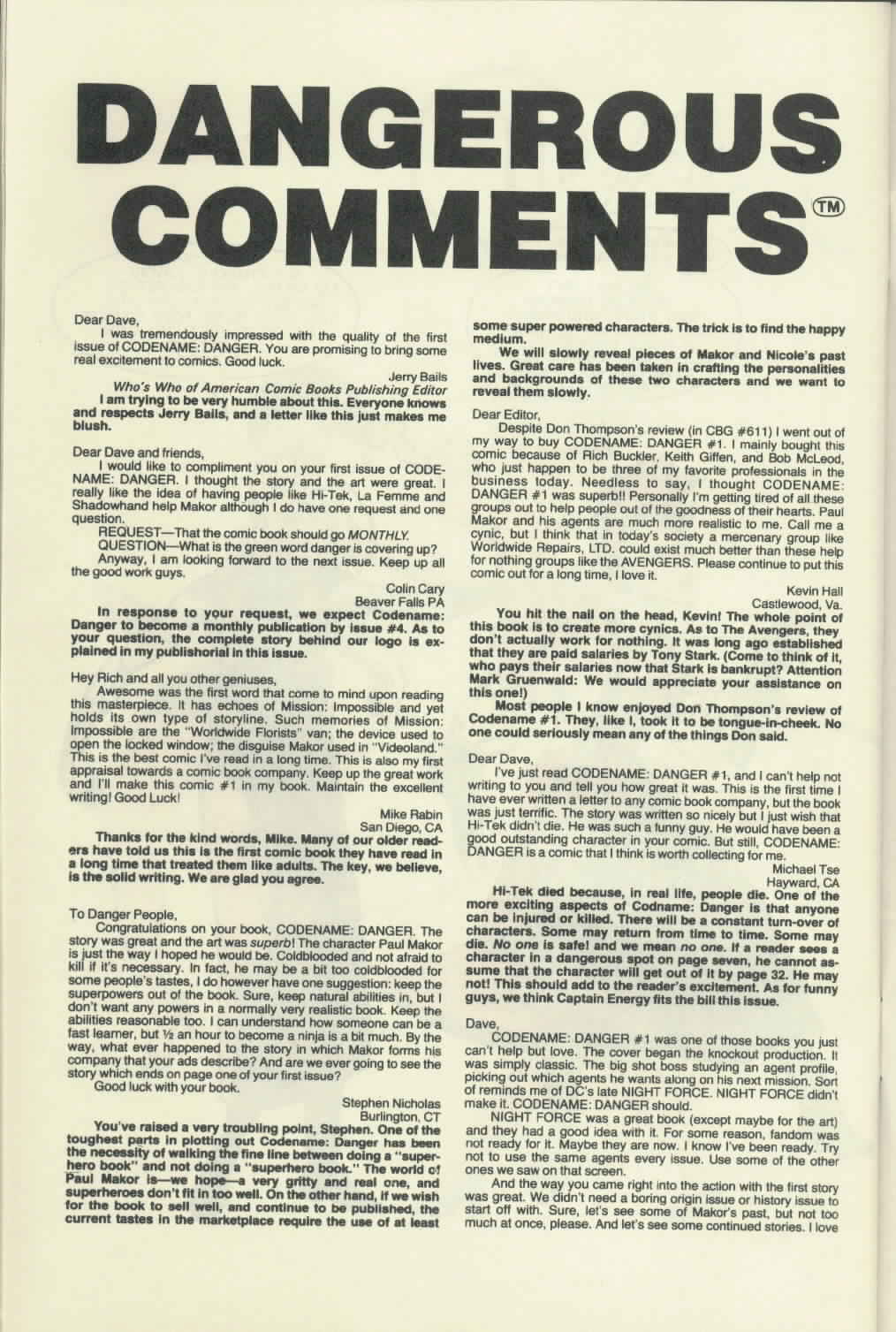 Read online Codename: Danger comic -  Issue #2 - 29
