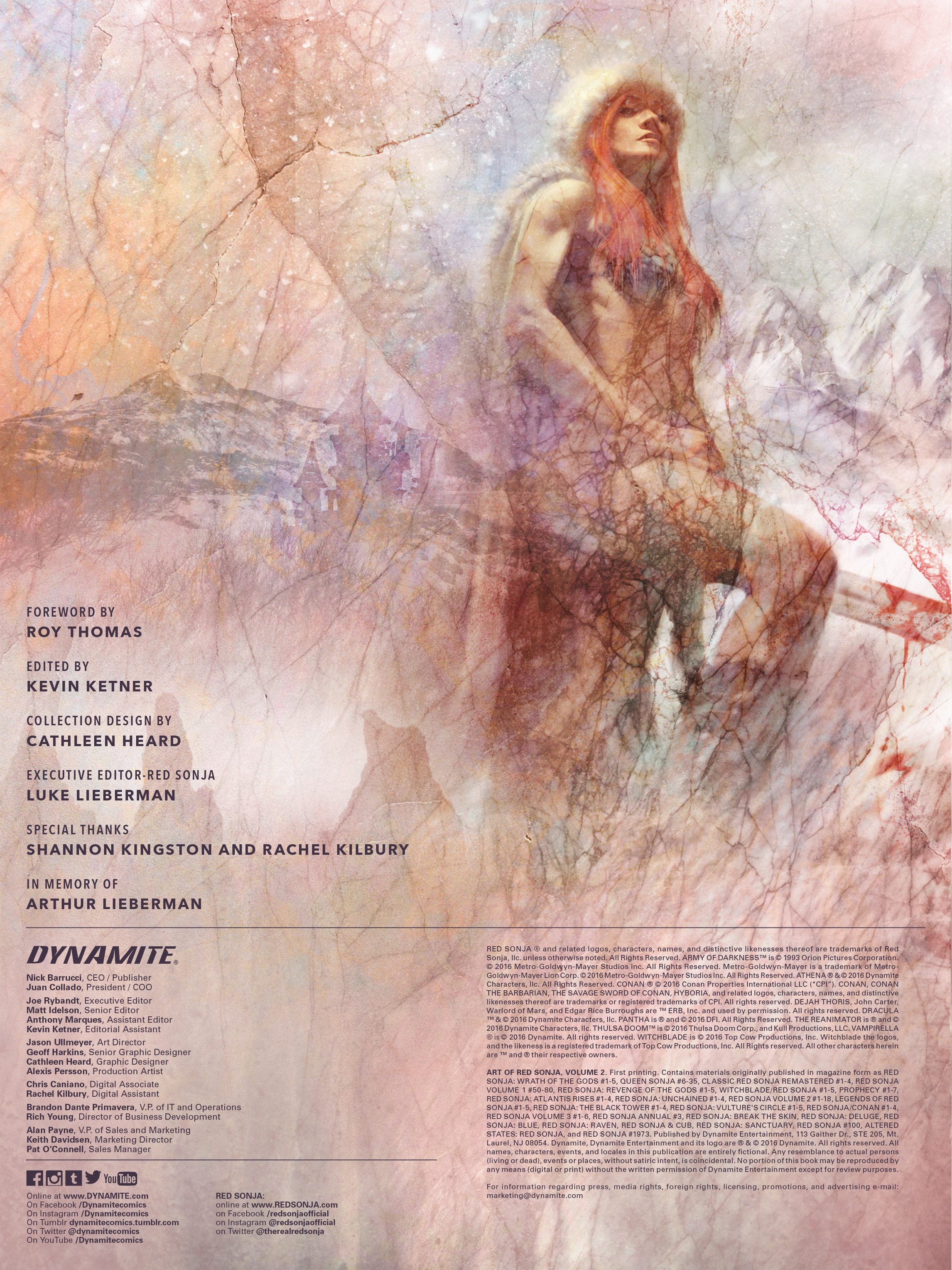 Read online The Art of Red Sonja comic -  Issue # TPB 2 (Part 1) - 3