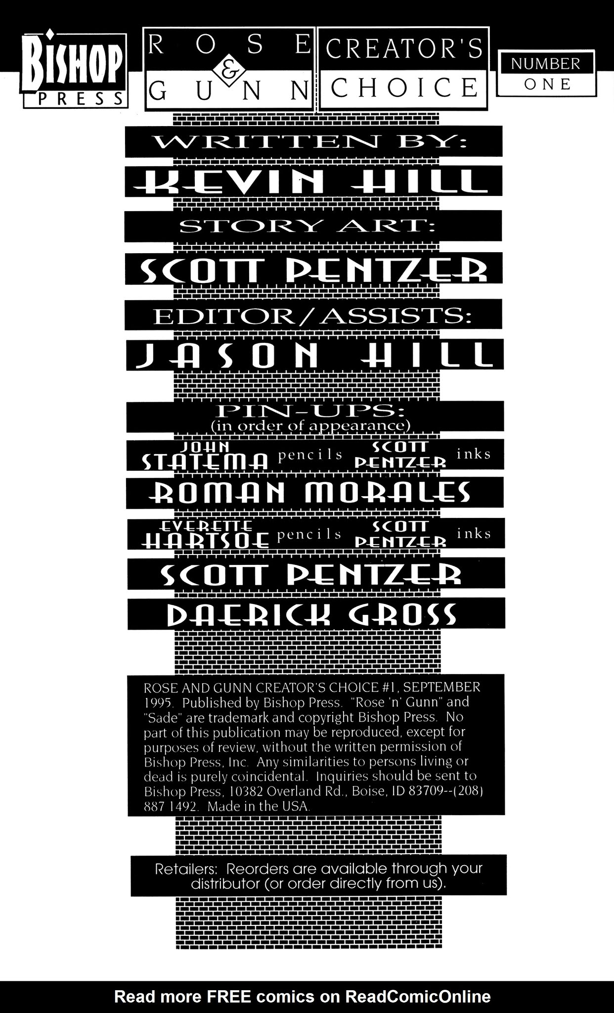 Read online Rose and Gunn Creator's Choice comic -  Issue # Full - 2