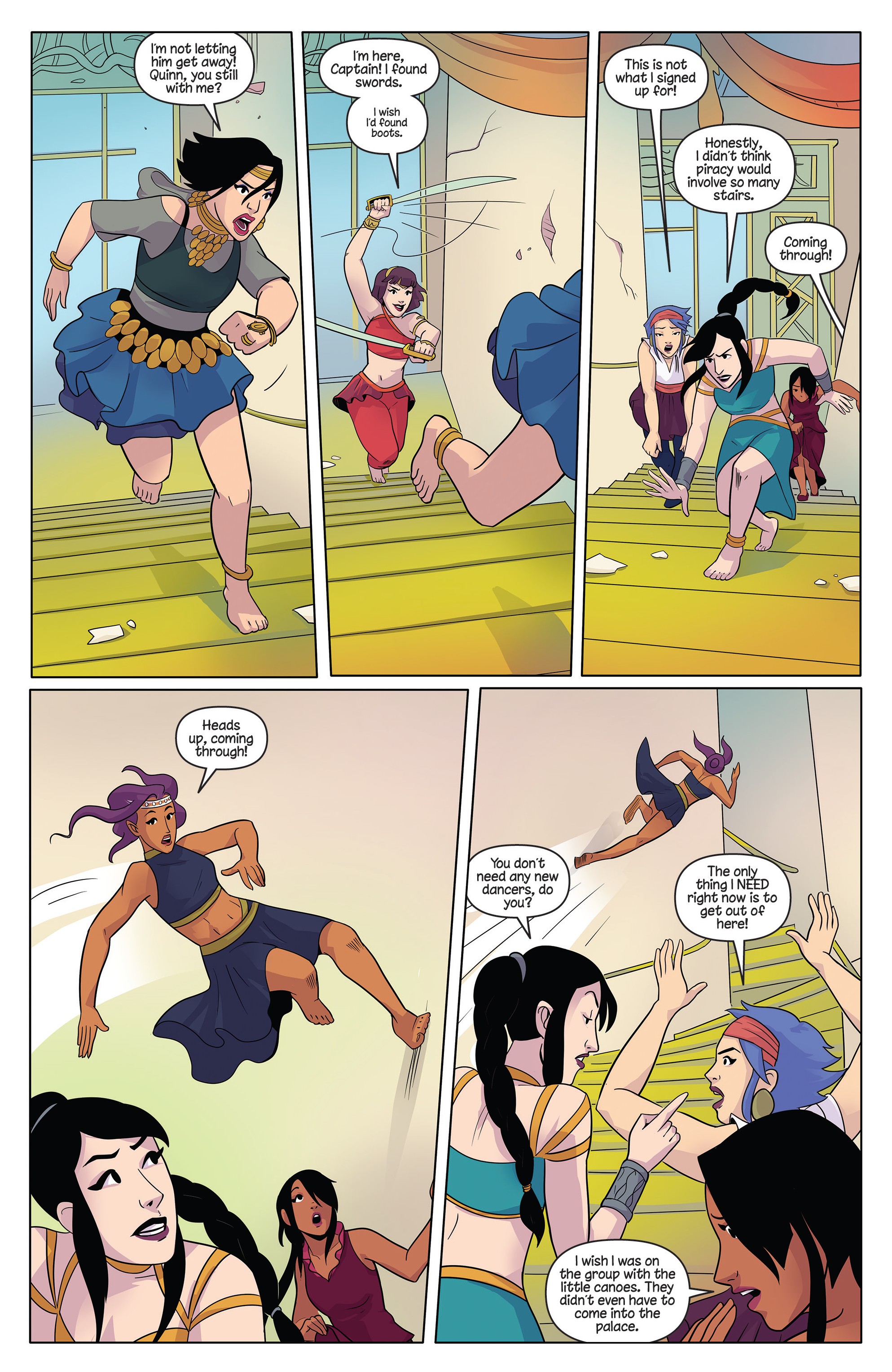 Read online Princeless Raven Year Two: Love and Revenge comic -  Issue # _TPB Assault On Golden Rock - 106