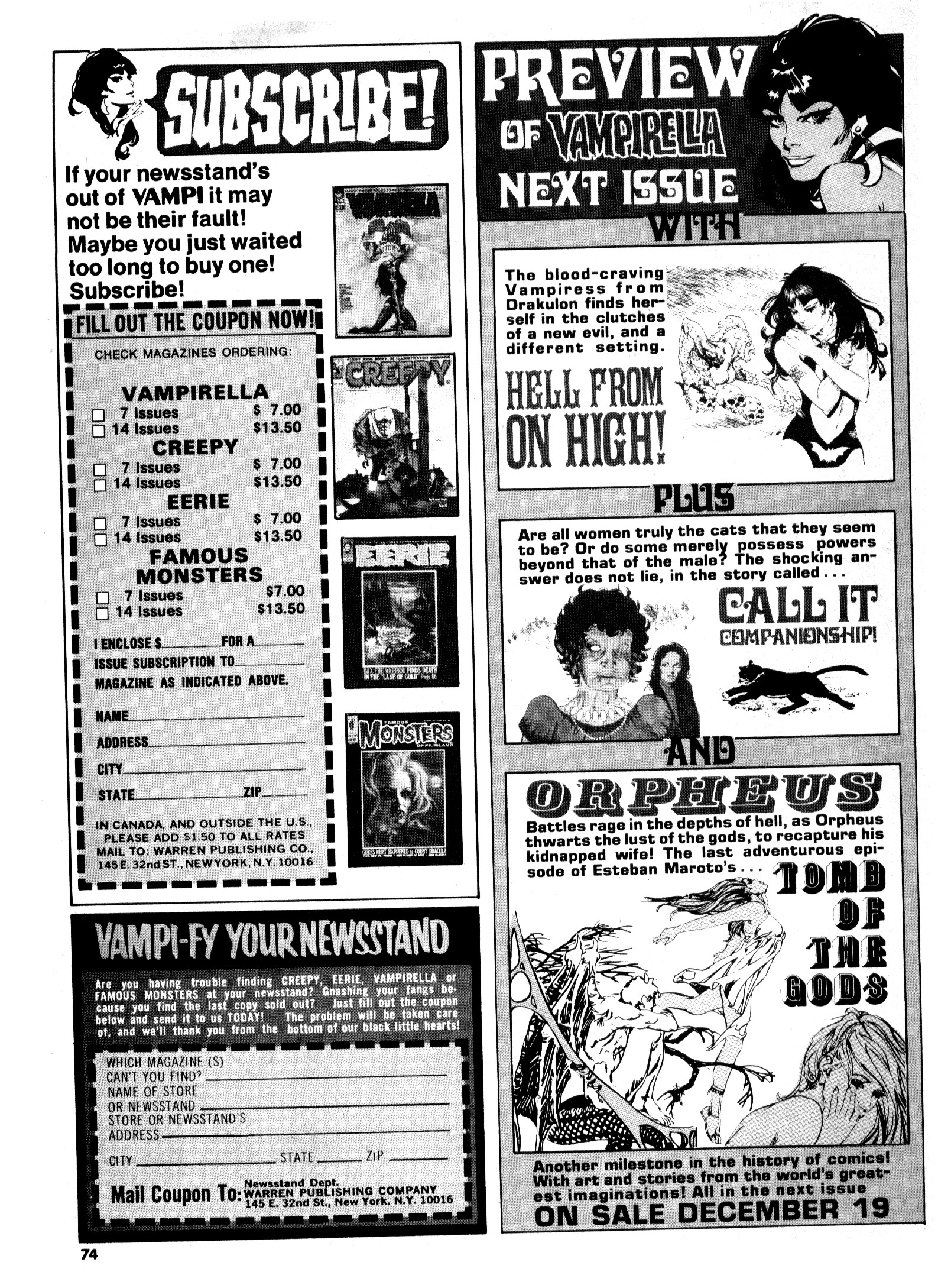 Read online Vampirella (1969) comic -  Issue #21 - 74