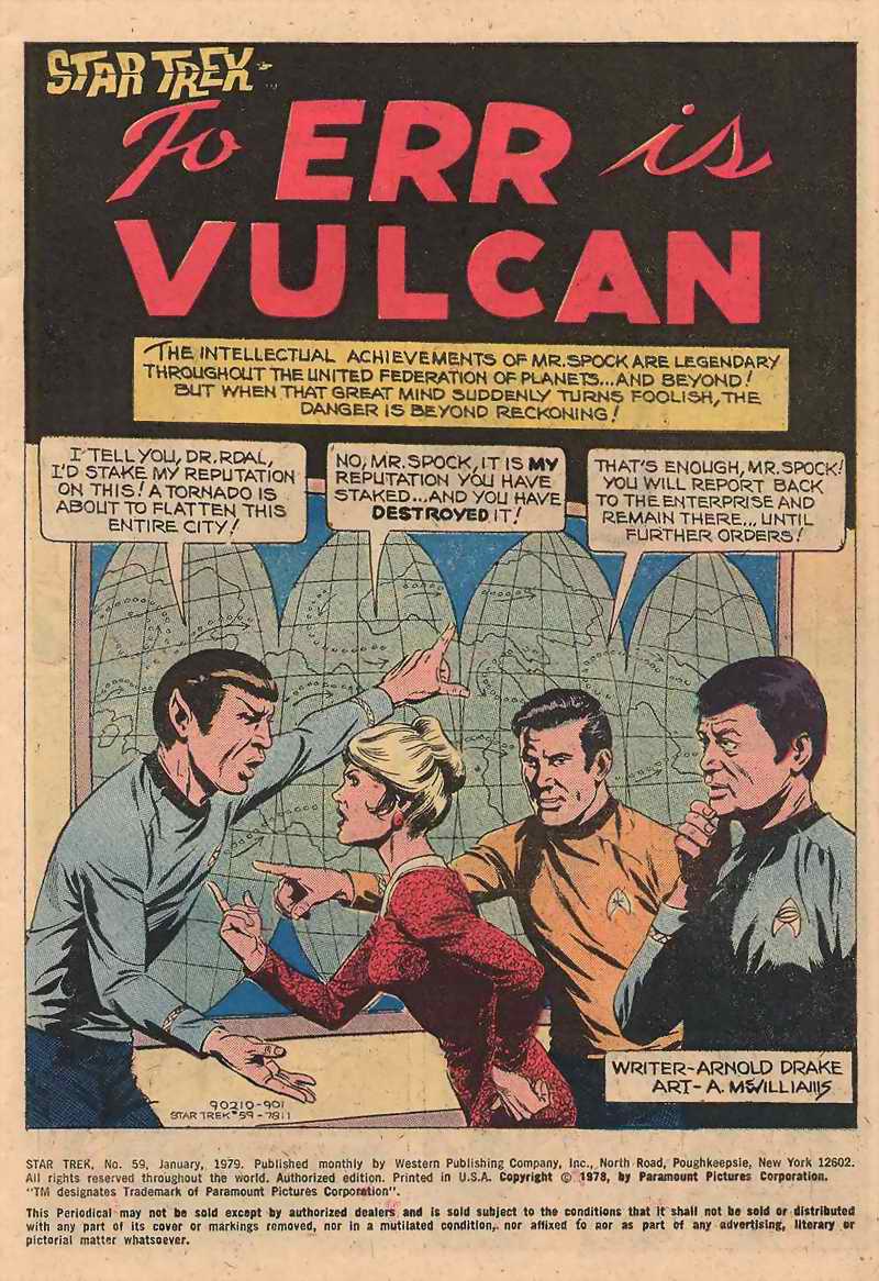 Read online Star Trek (1967) comic -  Issue #59 - 2