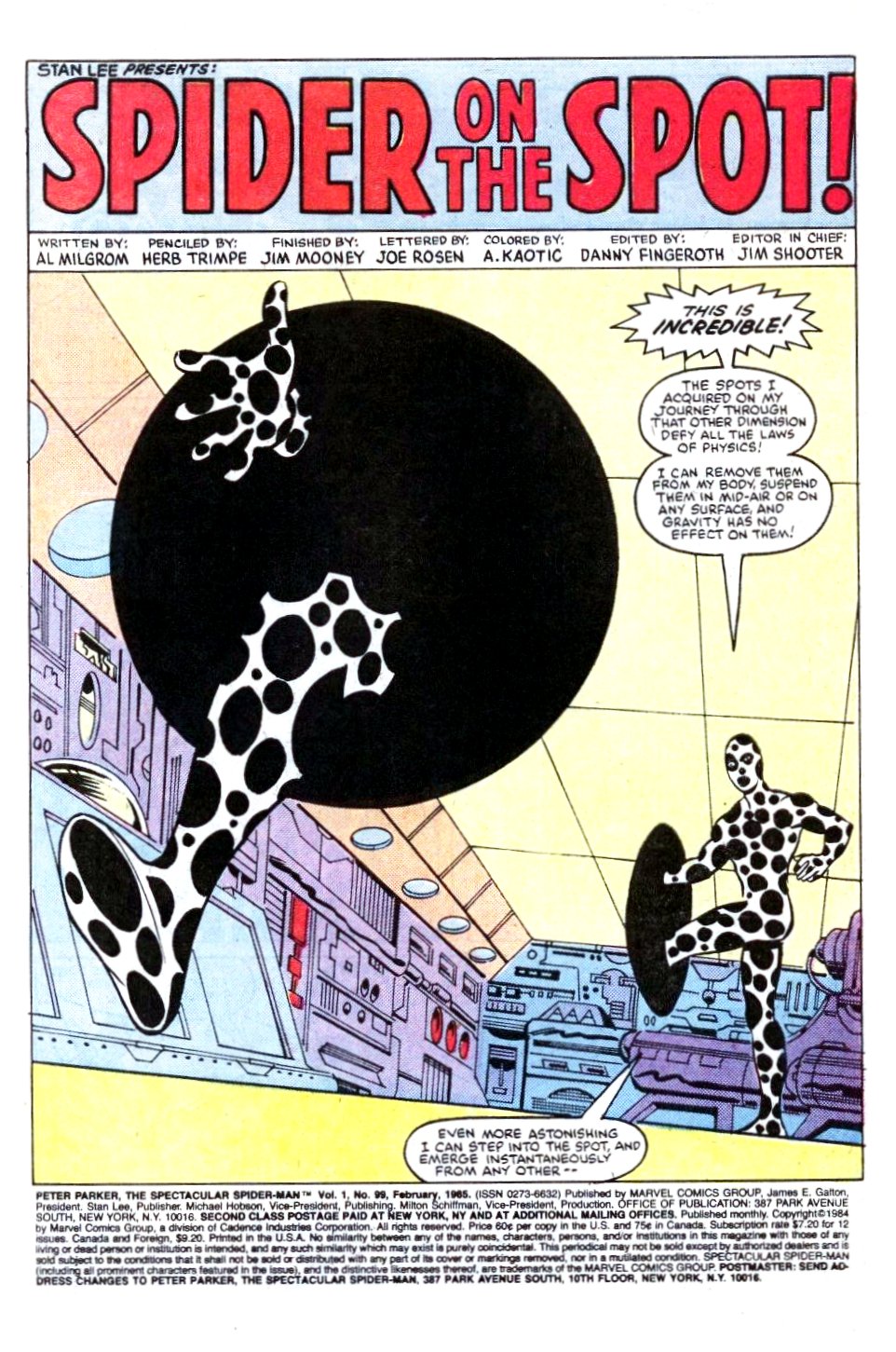 Read online The Spectacular Spider-Man (1976) comic -  Issue #99 - 2