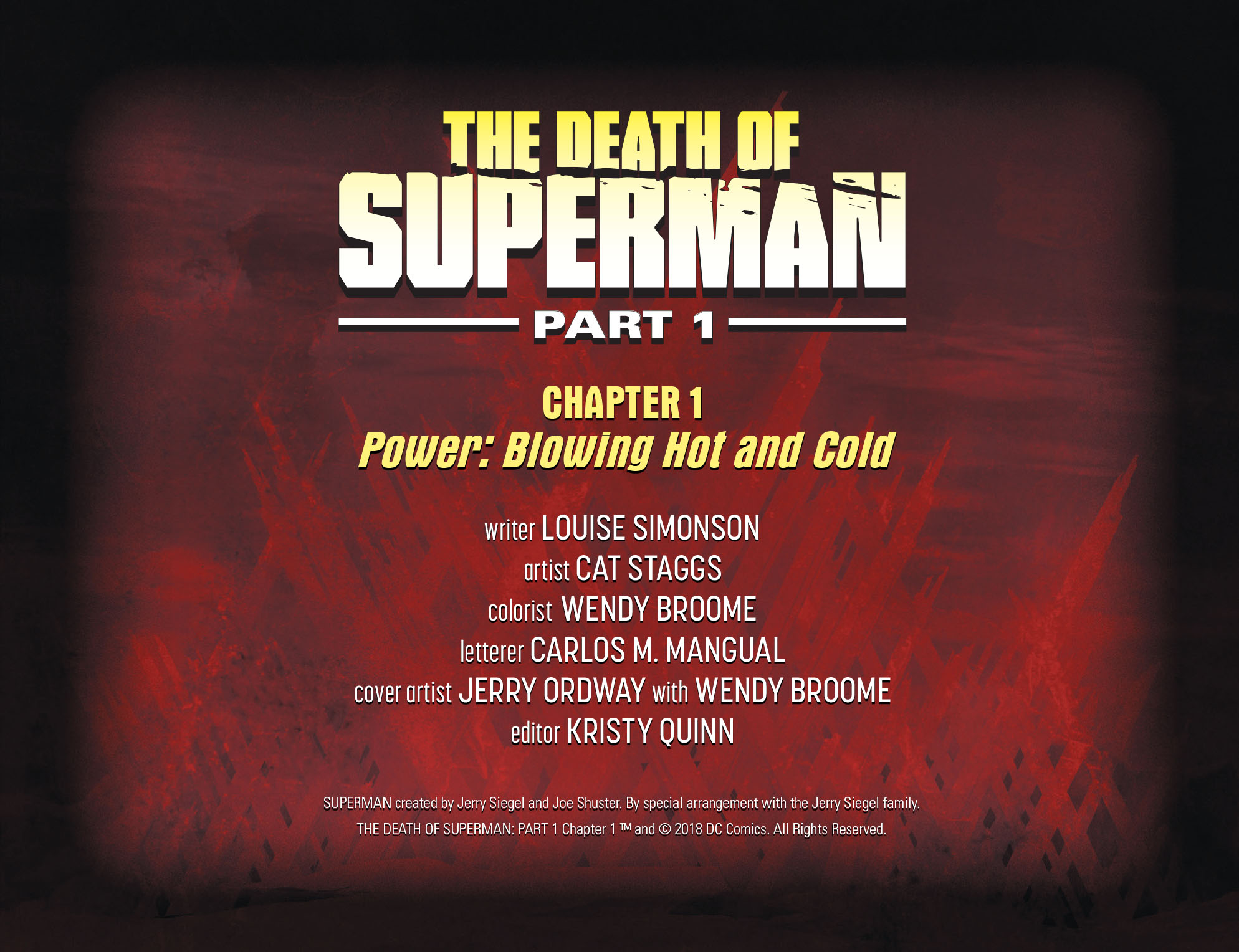 Read online The Death of Superman (2018) comic -  Issue #1 - 2