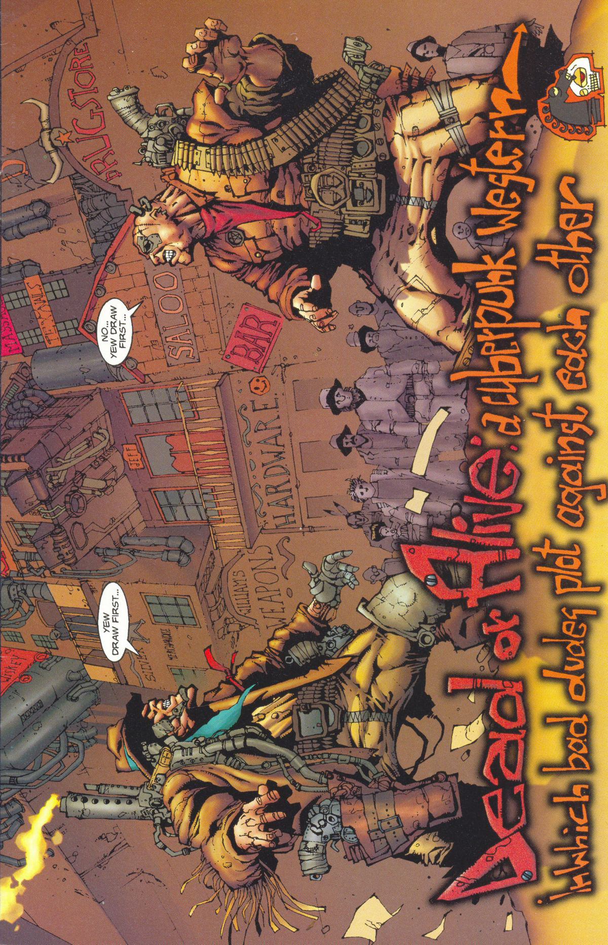 Read online Dead or Alive -- A Cyberpunk Western comic -  Issue #1 - 5
