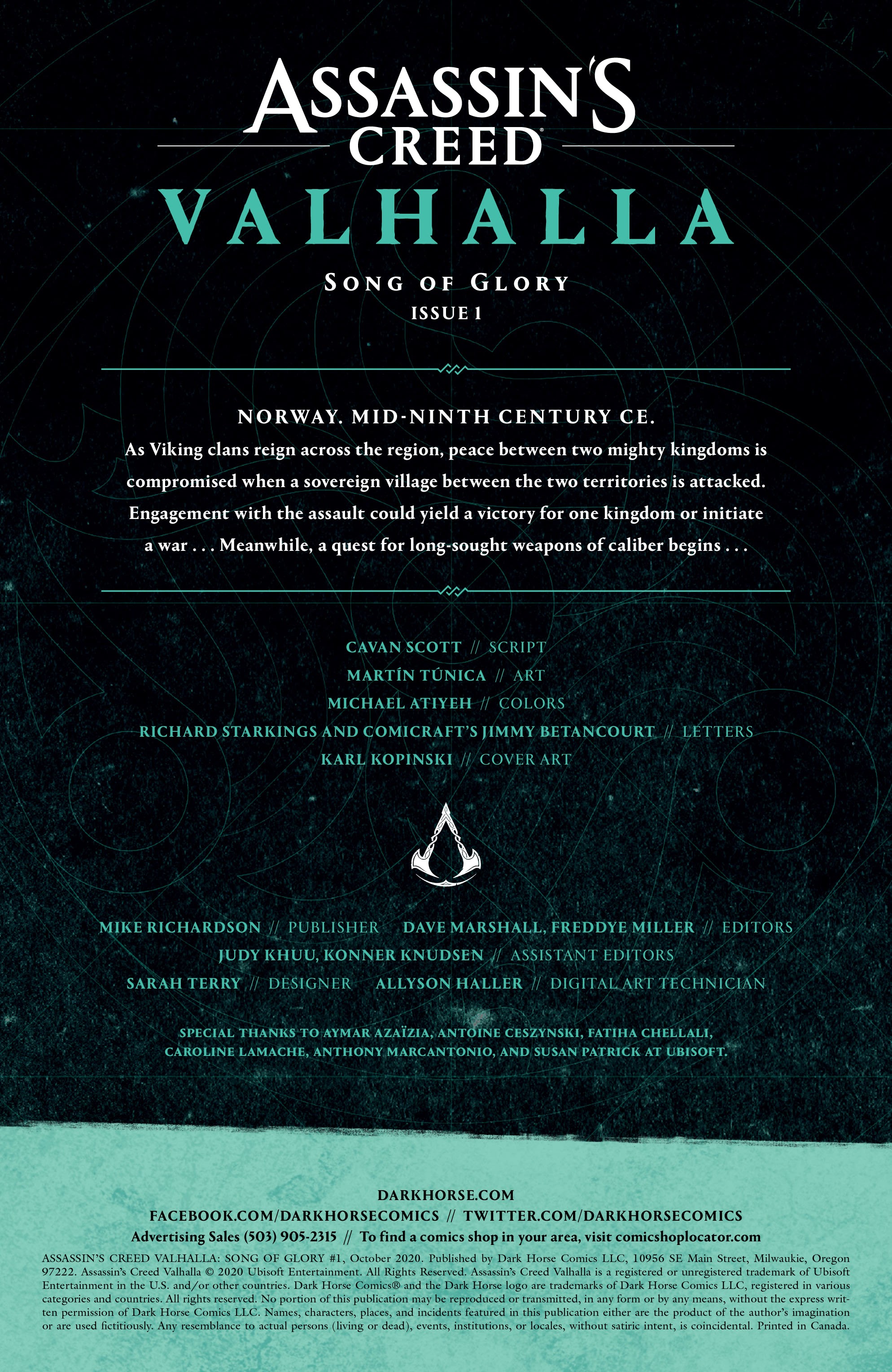Read online Assassin's Creed Valhalla: Song of Glory comic -  Issue #1 - 2