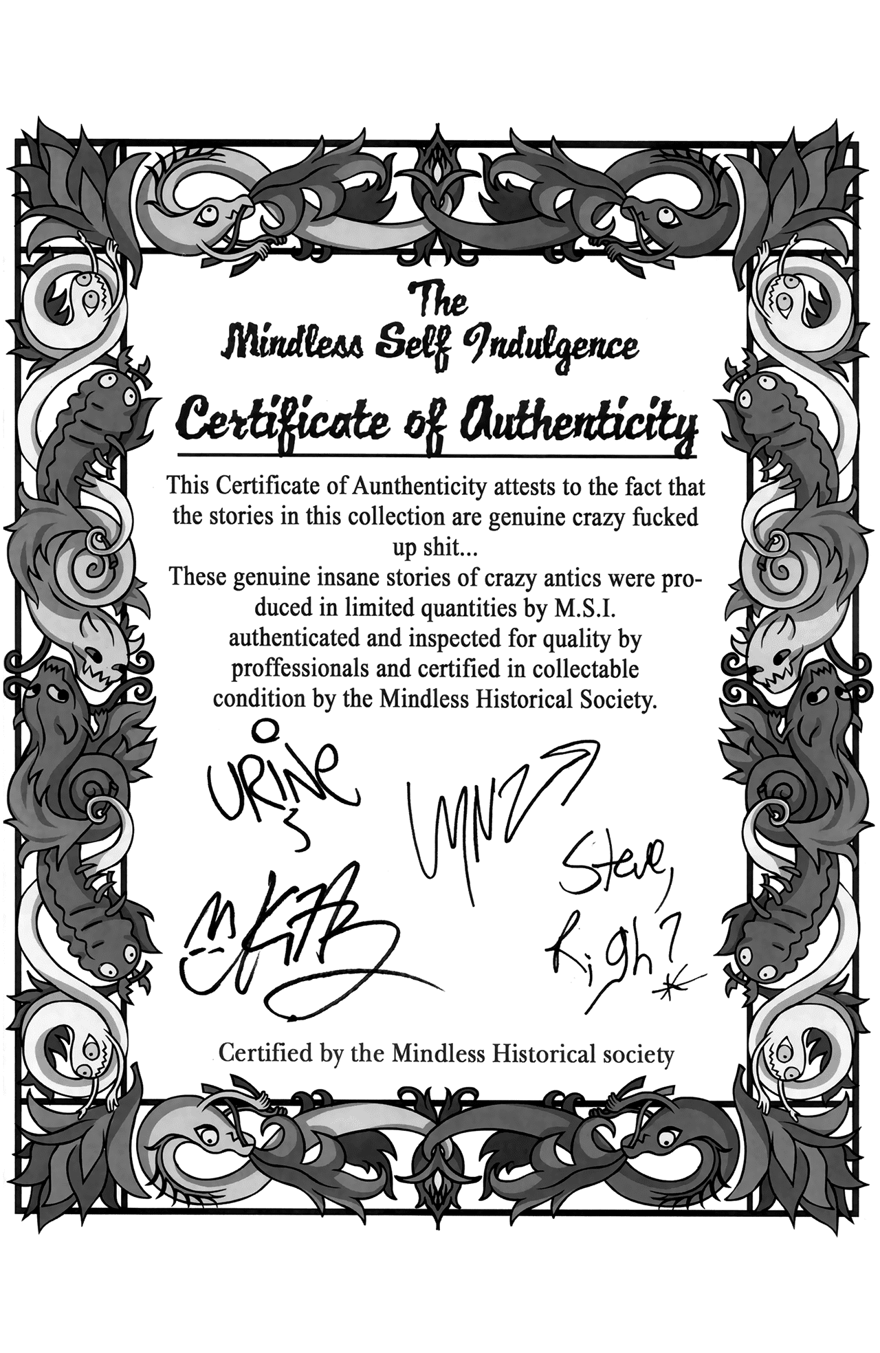 Read online Adventures into Mindless Self Indulgence comic -  Issue # Full - 3