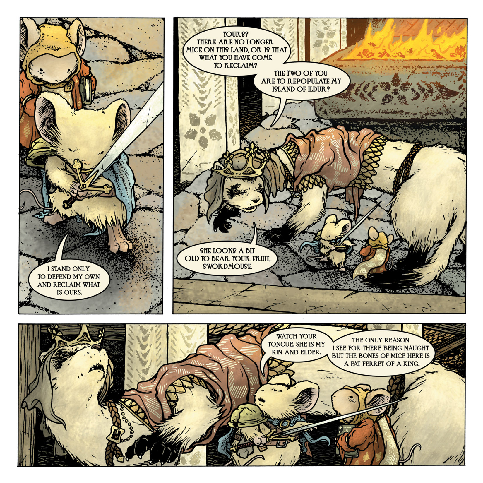 Read online Mouse Guard: The Black Axe comic -  Issue #3 - 10