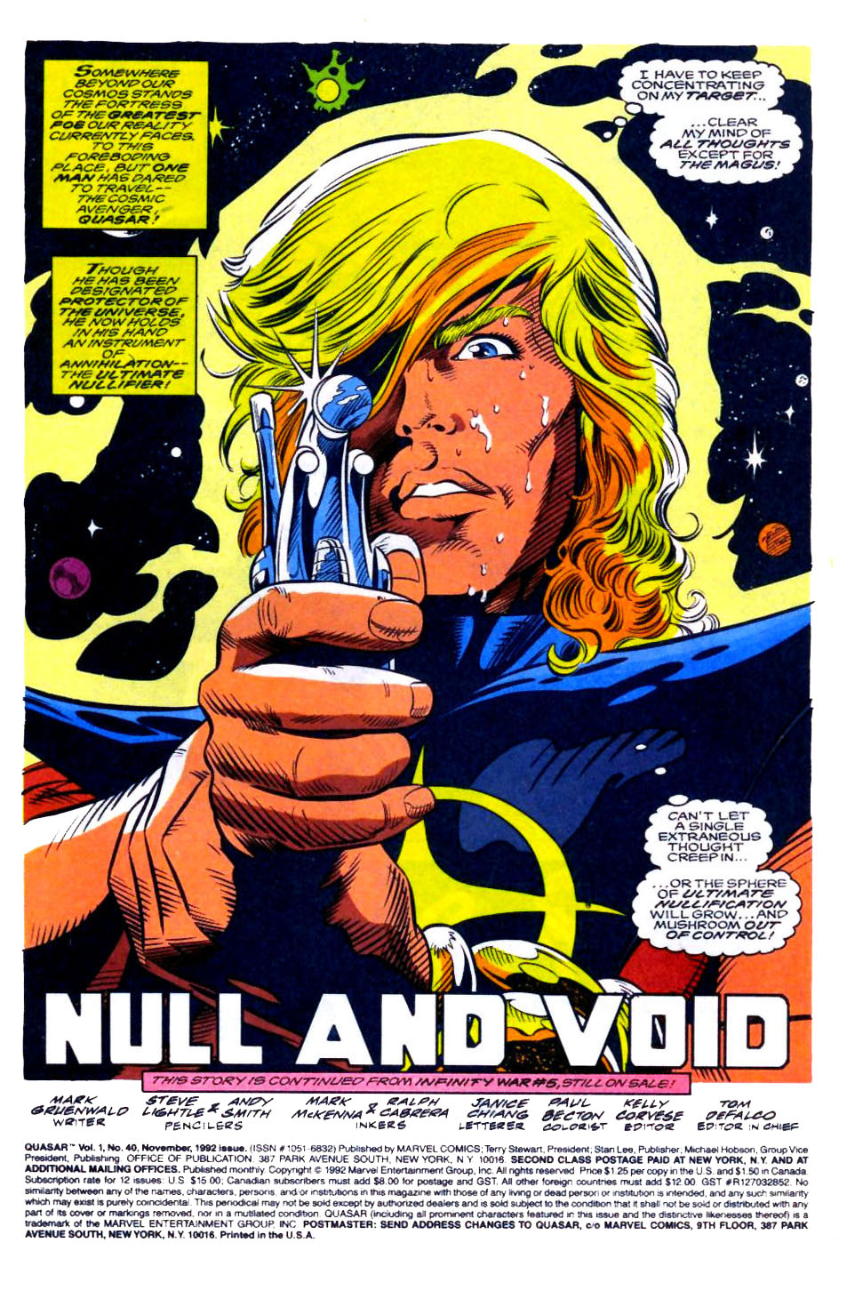 Read online Quasar comic -  Issue #40 - 2