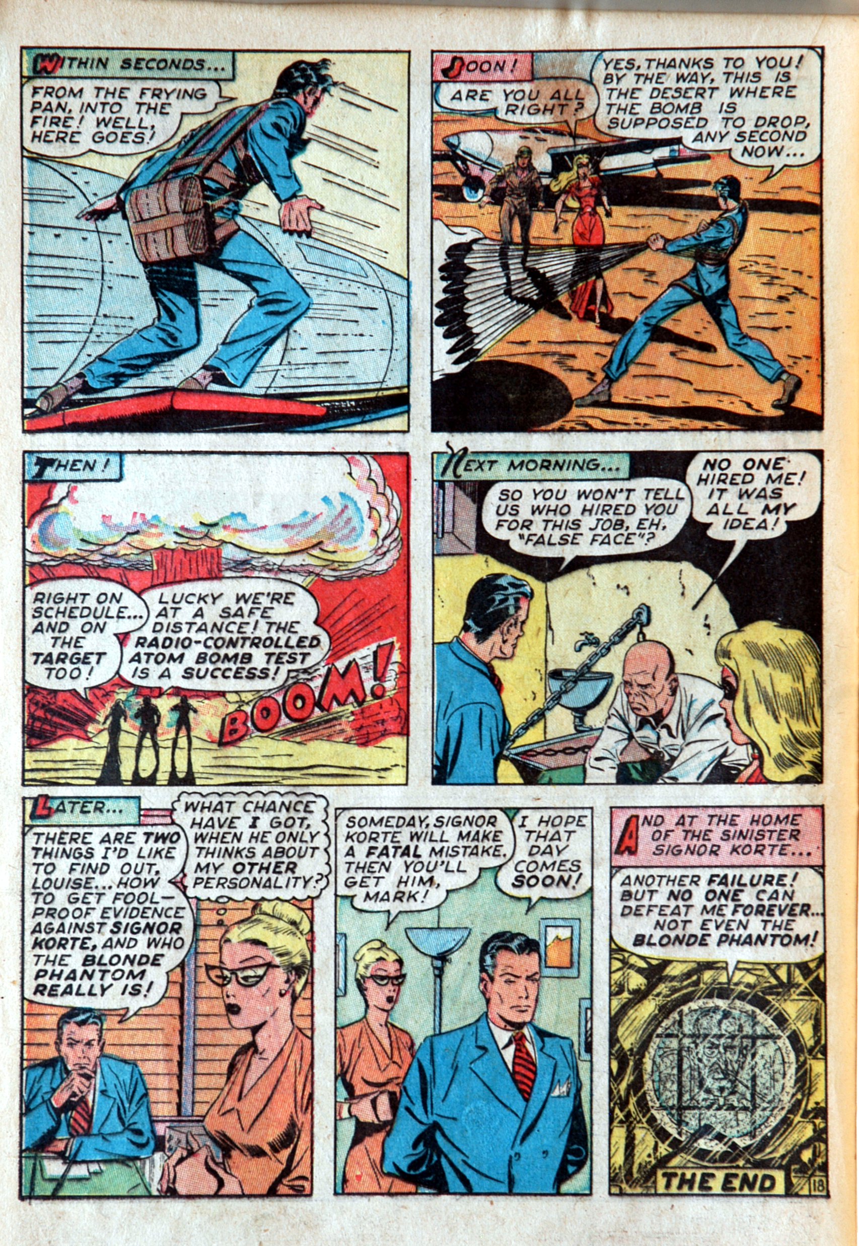 Read online Blonde Phantom Comics comic -  Issue #12 - 20