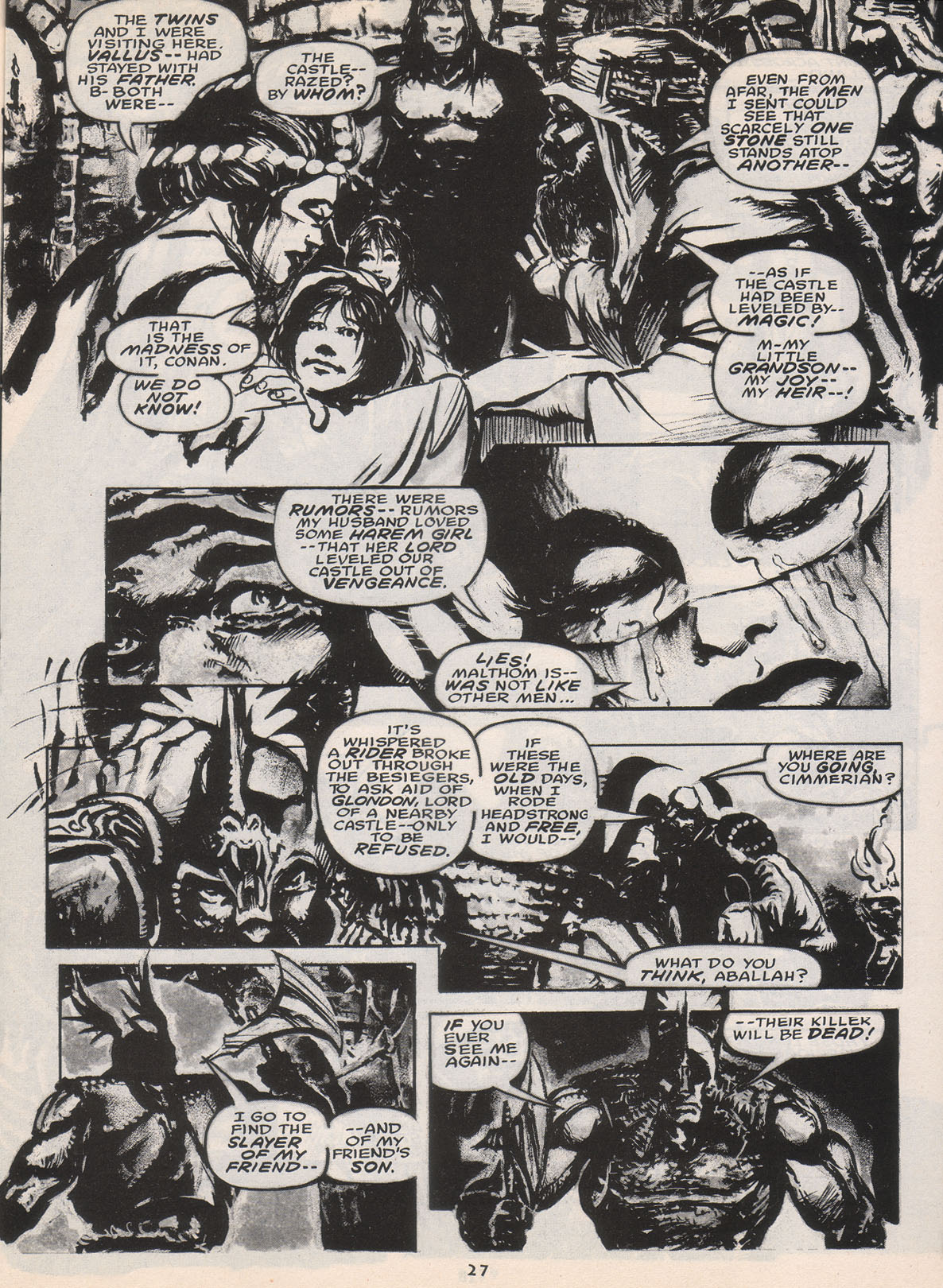 Read online The Savage Sword Of Conan comic -  Issue #222 - 28