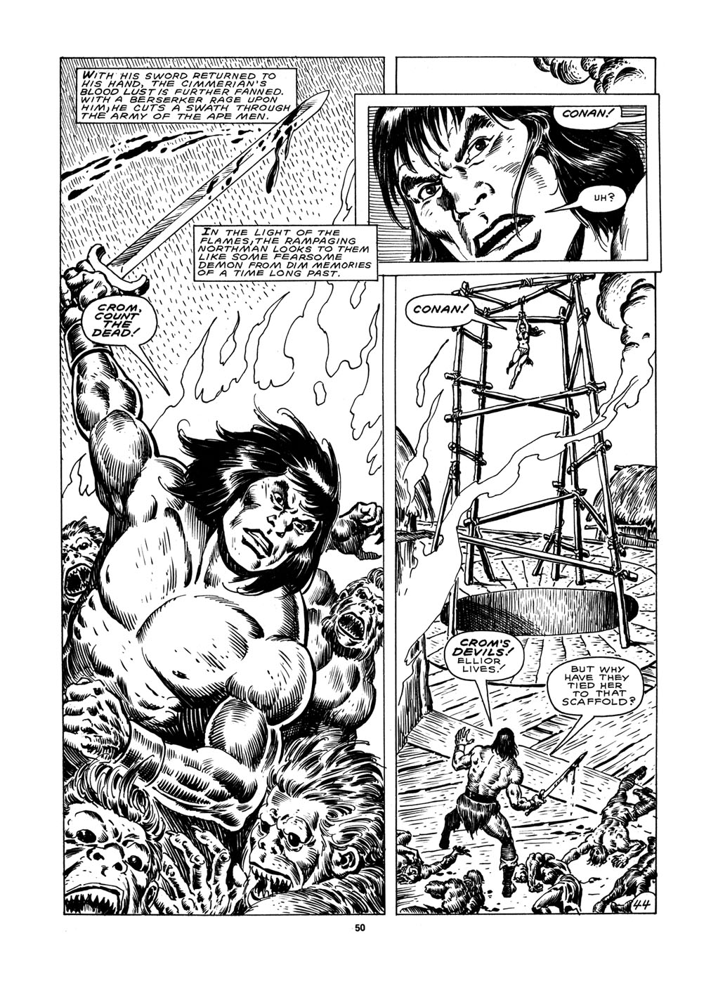 Read online The Savage Sword Of Conan comic -  Issue #151 - 47