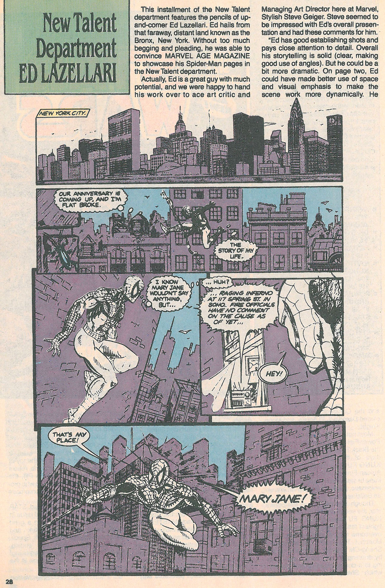 Read online Marvel Age comic -  Issue #93 - 29