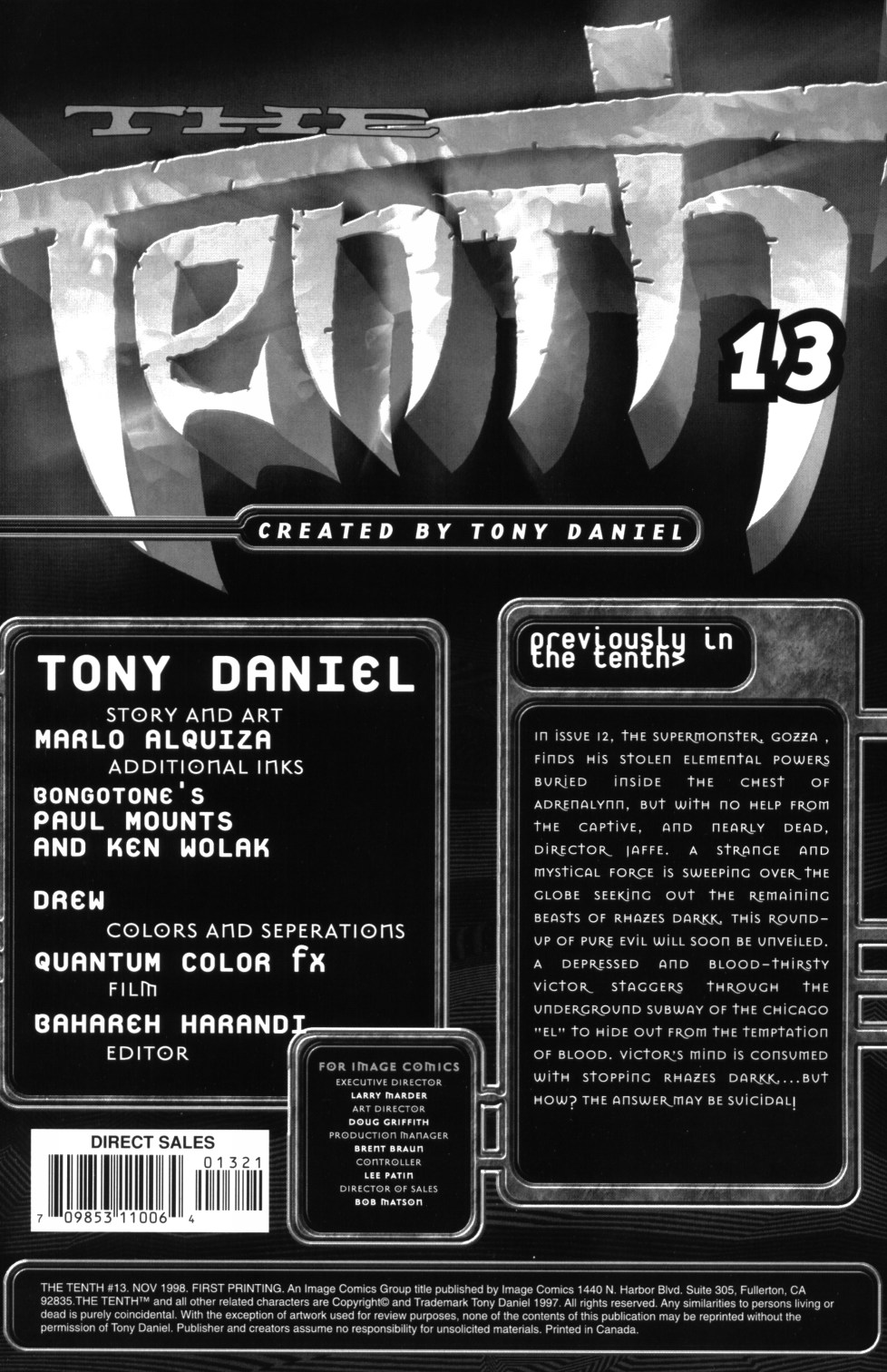 Read online The Tenth [II] comic -  Issue #13 - 2