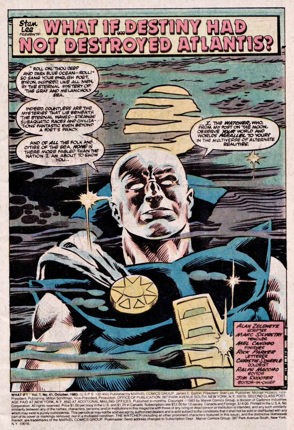 Read online What If? (1977) comic -  Issue #41 - The Sub-mariner had saved Atlantis from its destiny - 2
