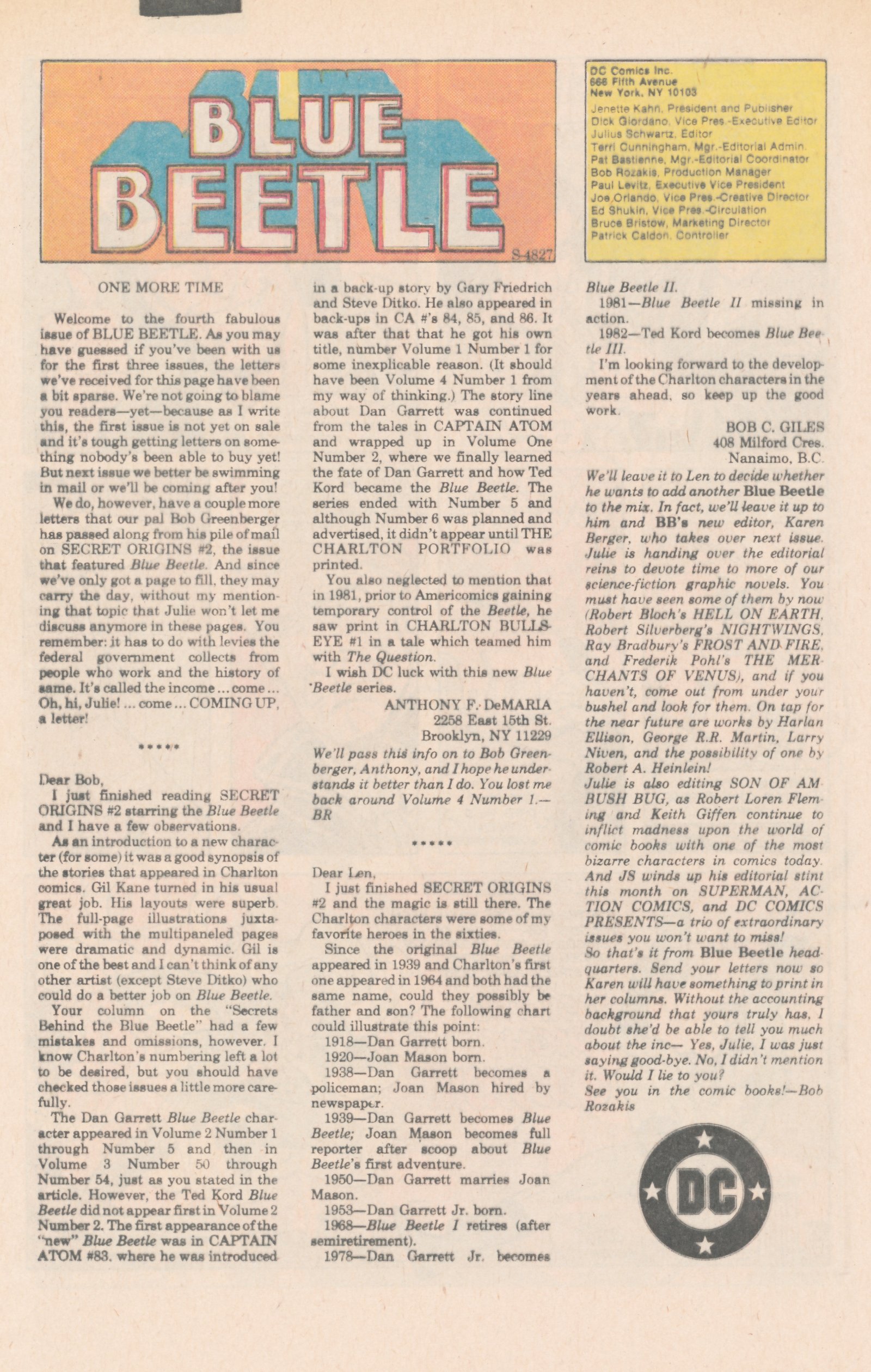Read online Blue Beetle (1986) comic -  Issue #4 - 32