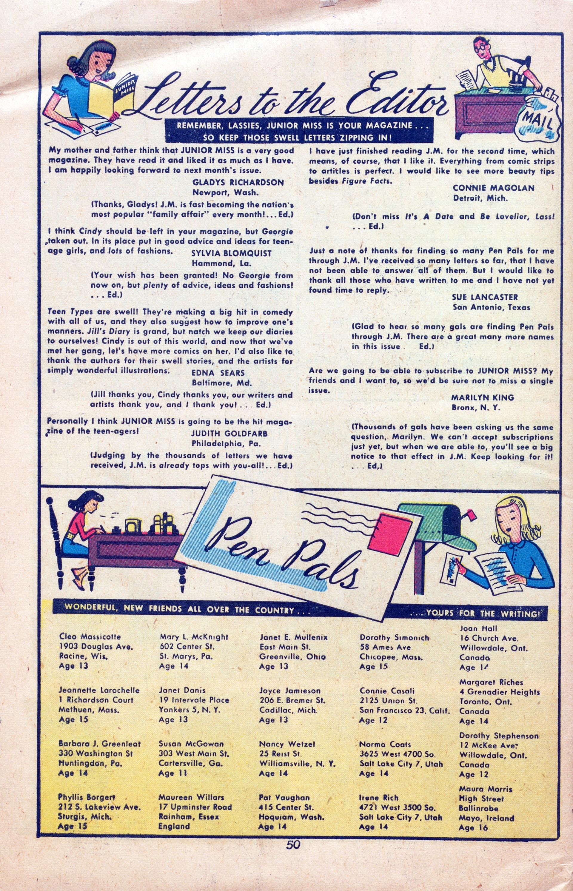 Read online Junior Miss (1947) comic -  Issue #27 - 40