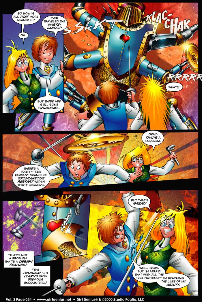Read online Girl Genius (2002) comic -  Issue #3 - 24