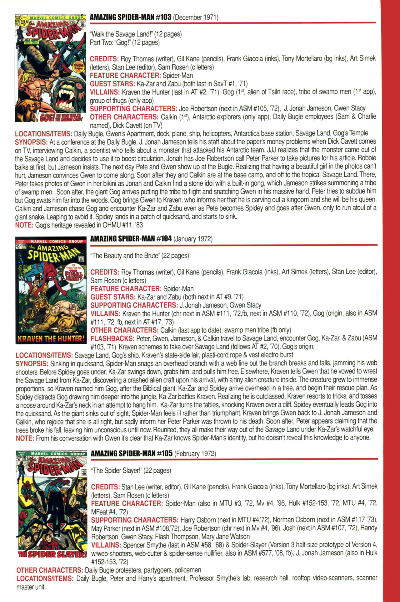 Read online Official Index to the Marvel Universe comic -  Issue #3 - 3