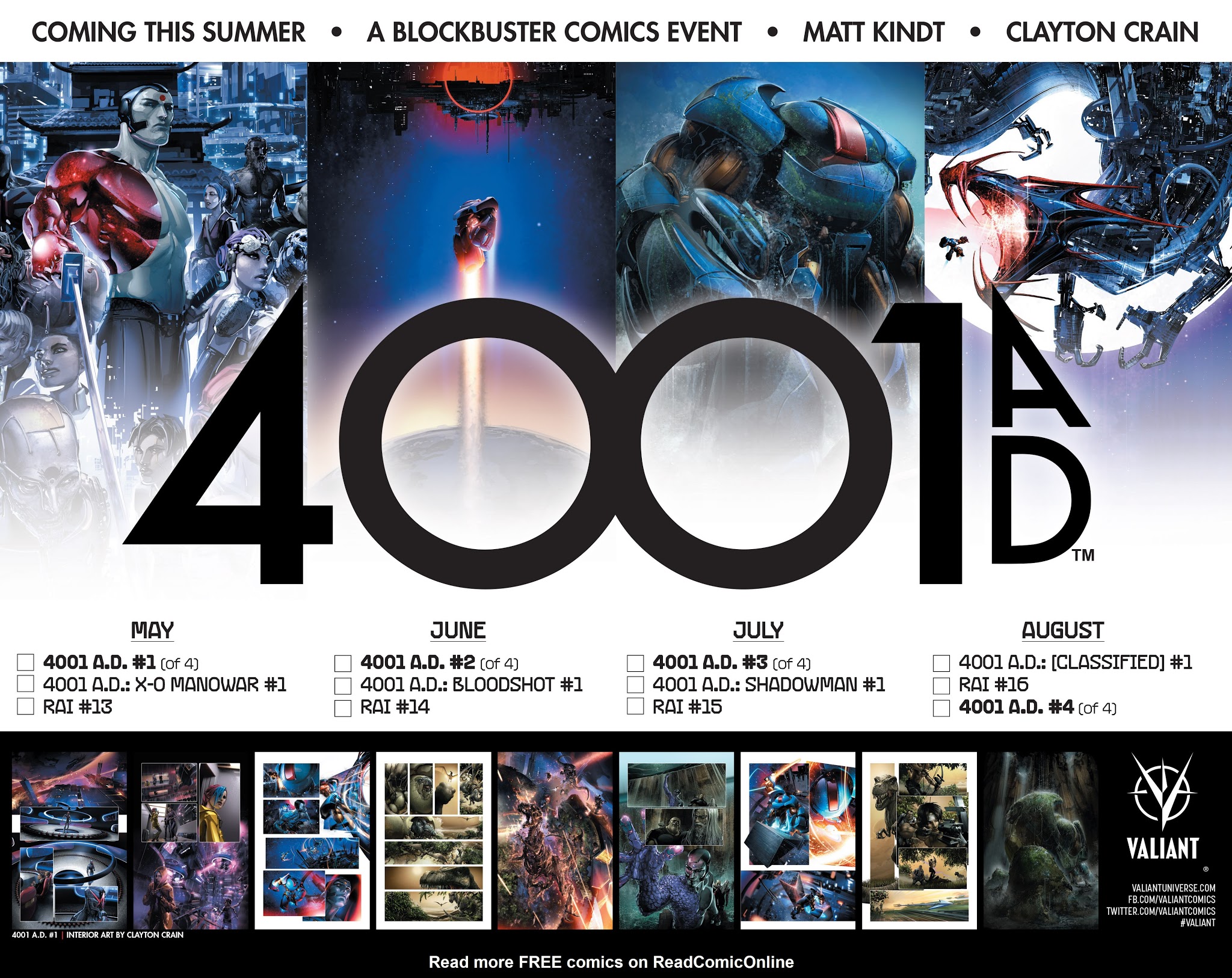 Read online Valiant: 4001 A.D. FCBD Special comic -  Issue # Full - 8