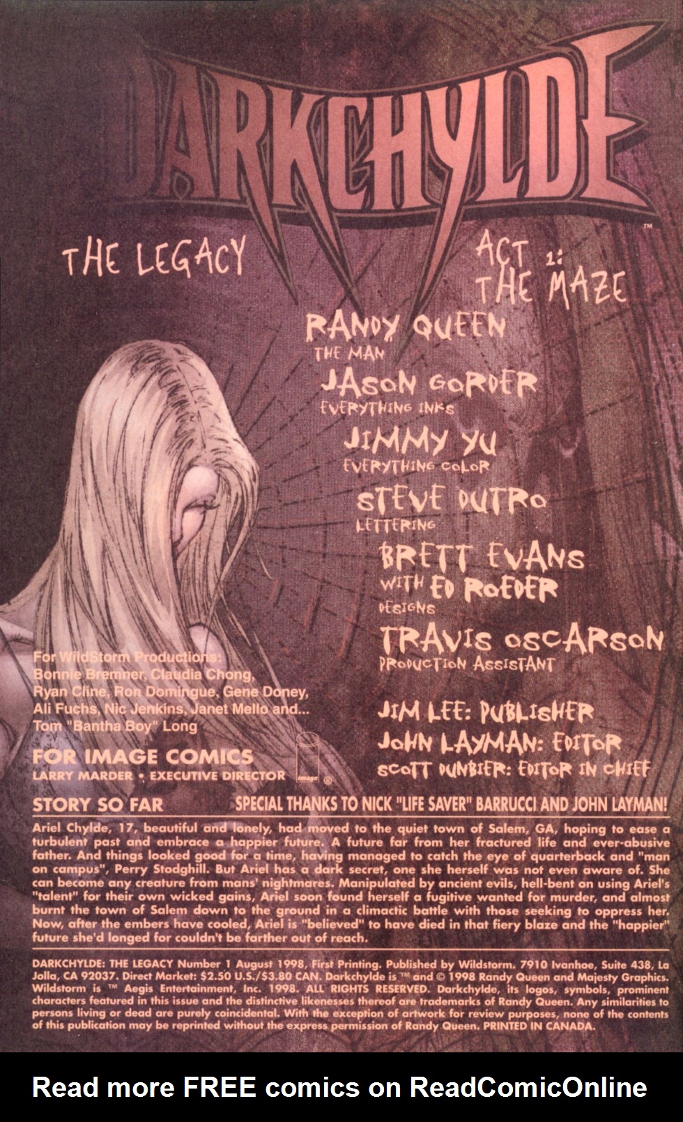 Read online Darkchylde: The Legacy comic -  Issue #1 - 2