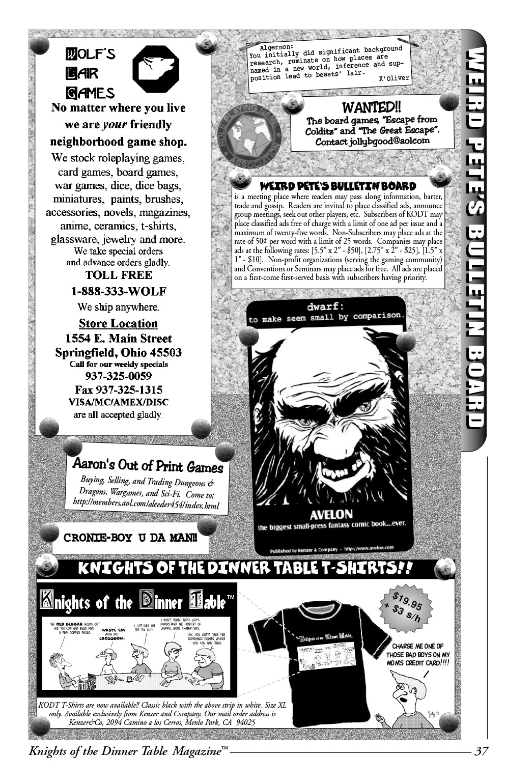 Read online Knights of the Dinner Table comic -  Issue #30 - 39