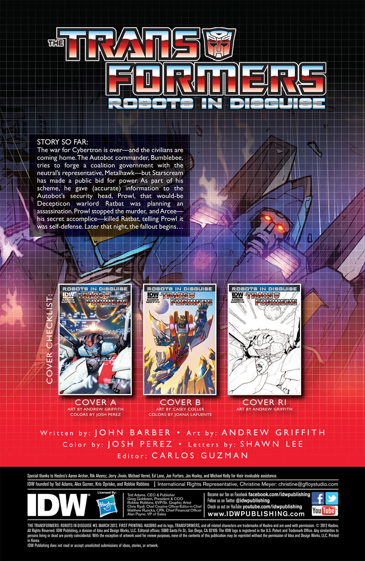 Read online Transformers: Robots In Disguise (2012) comic -  Issue #3 - 4