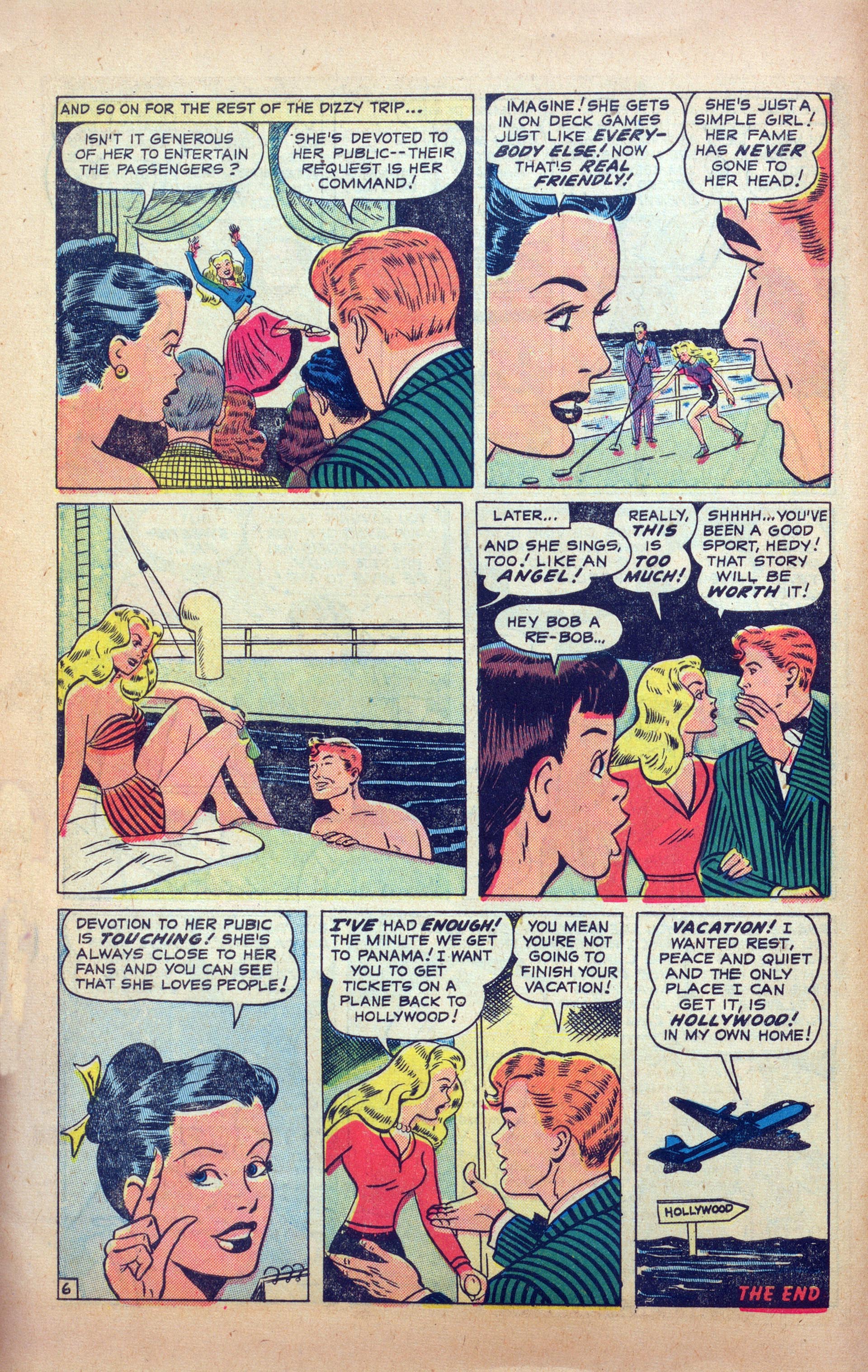 Read online Hedy Of Hollywood Comics comic -  Issue #39 - 8