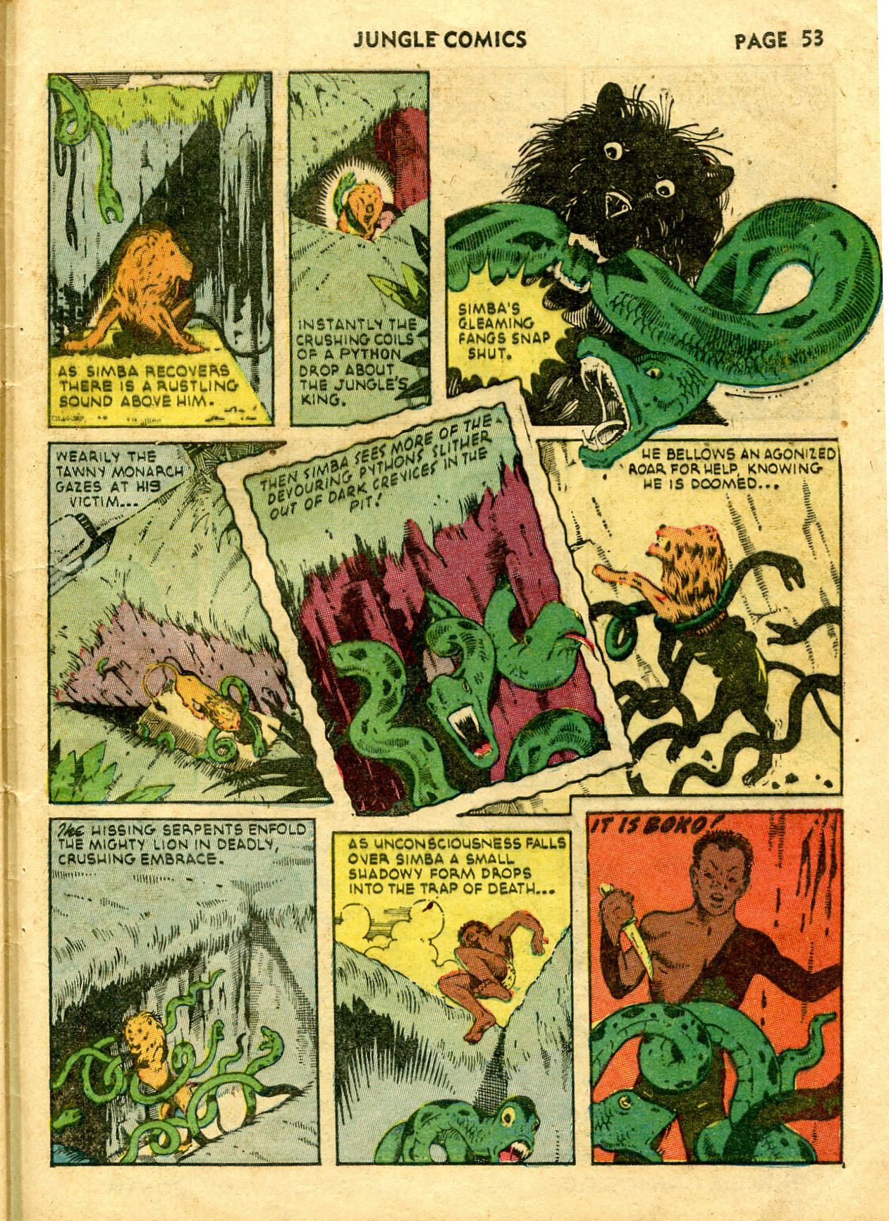 Read online Jungle Comics comic -  Issue #28 - 56