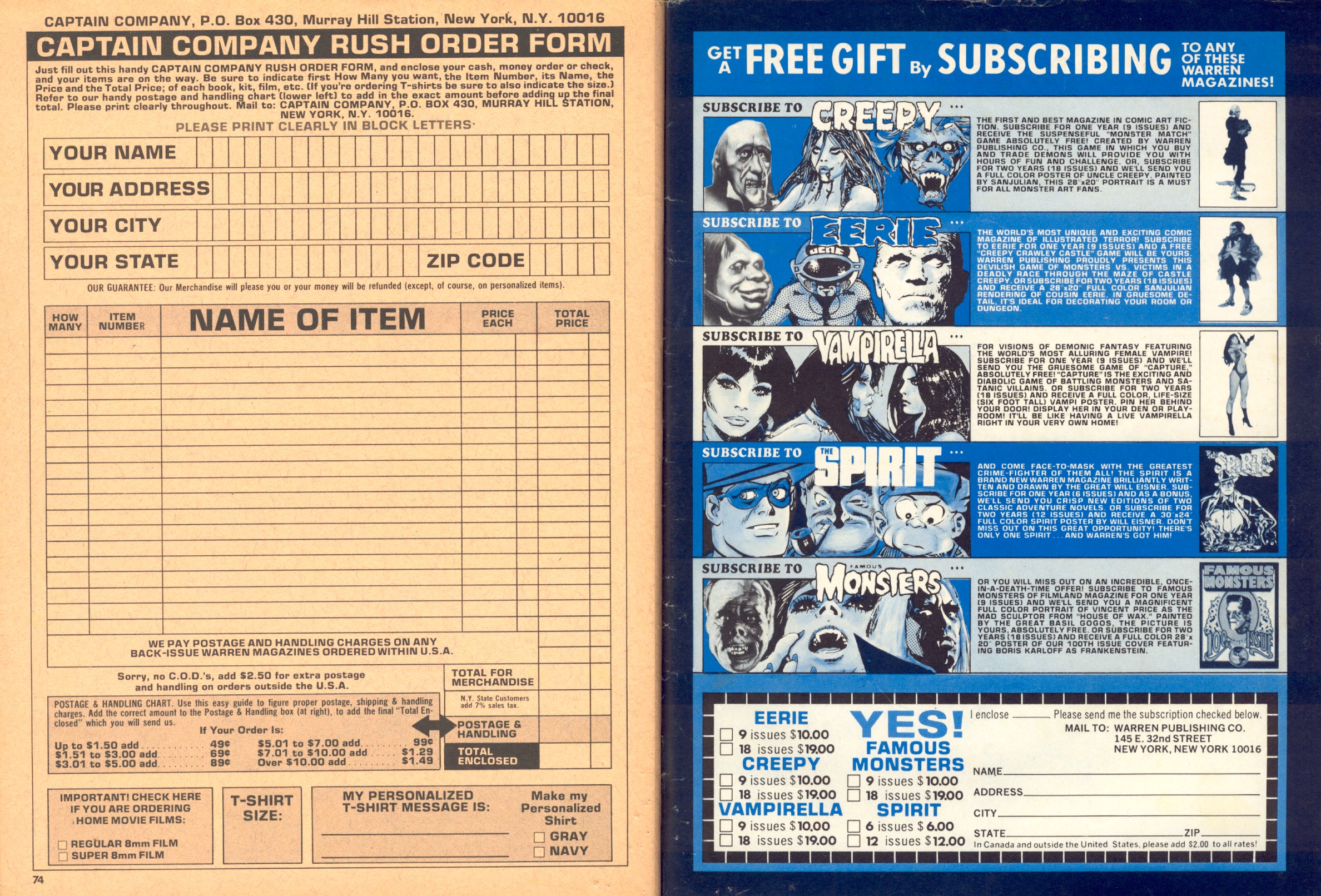 Read online Creepy (1964) comic -  Issue #61 - 69