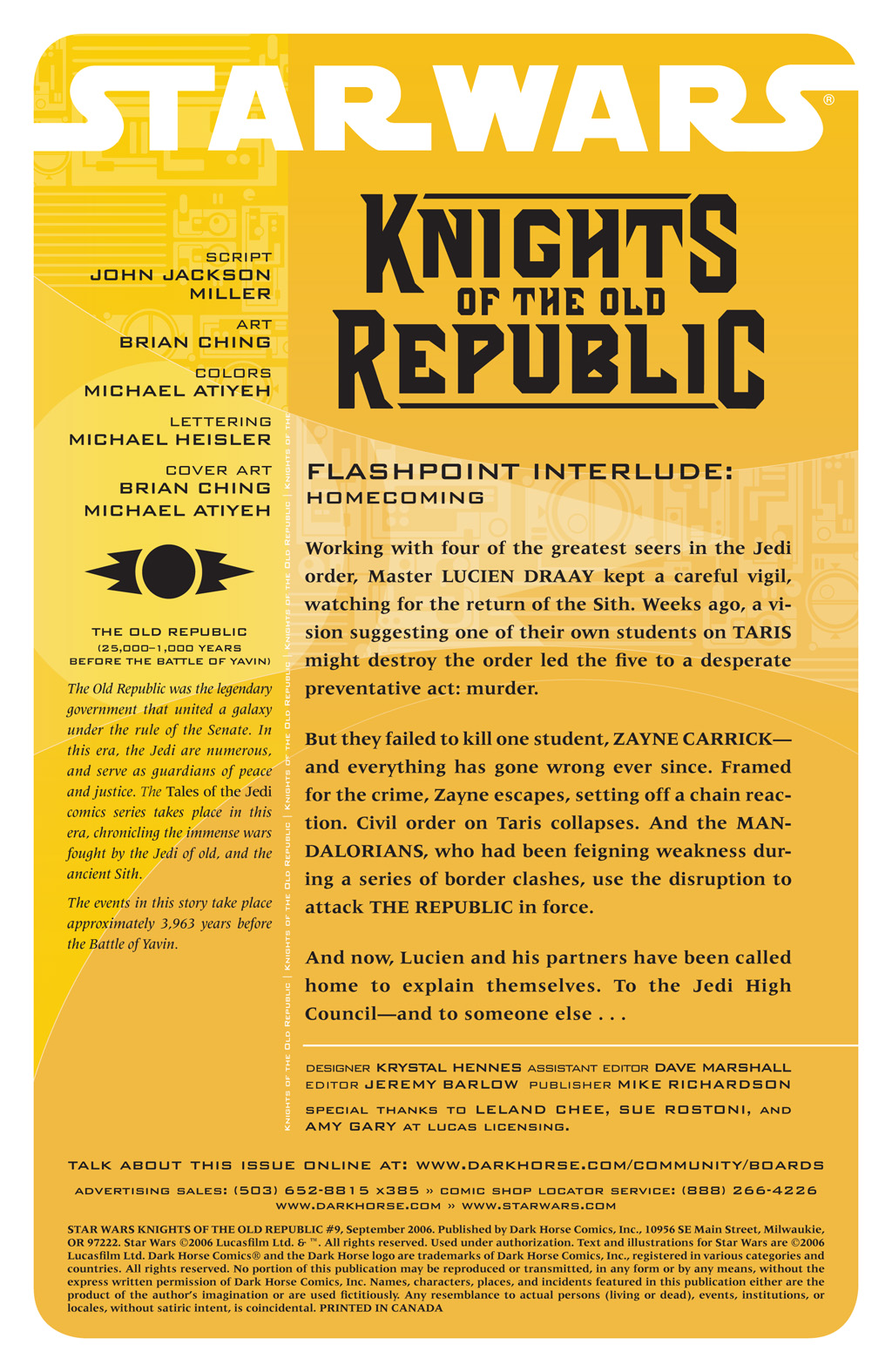 Read online Star Wars: Knights Of The Old Republic comic -  Issue #9 - 2