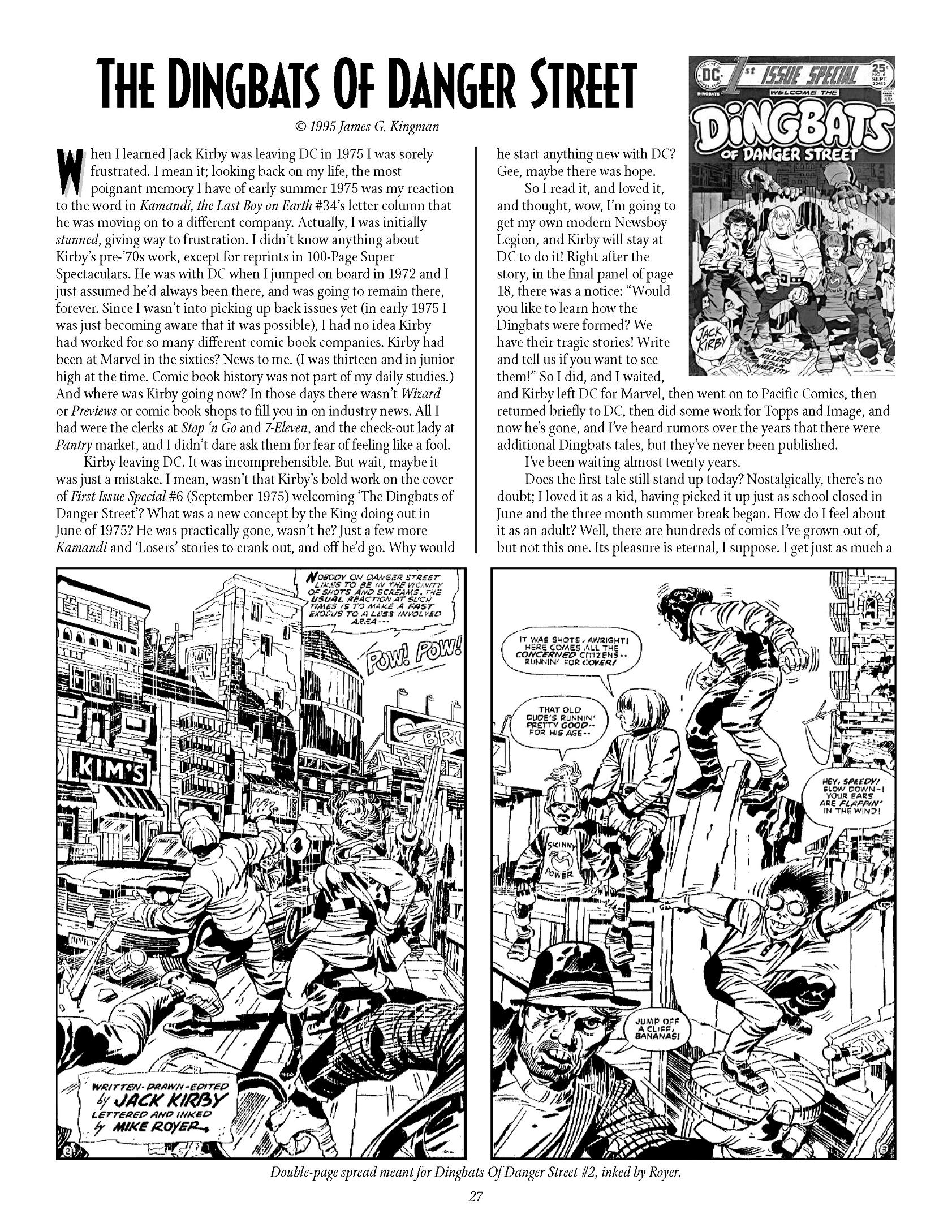 Read online The Jack Kirby Collector comic -  Issue #7 - 26