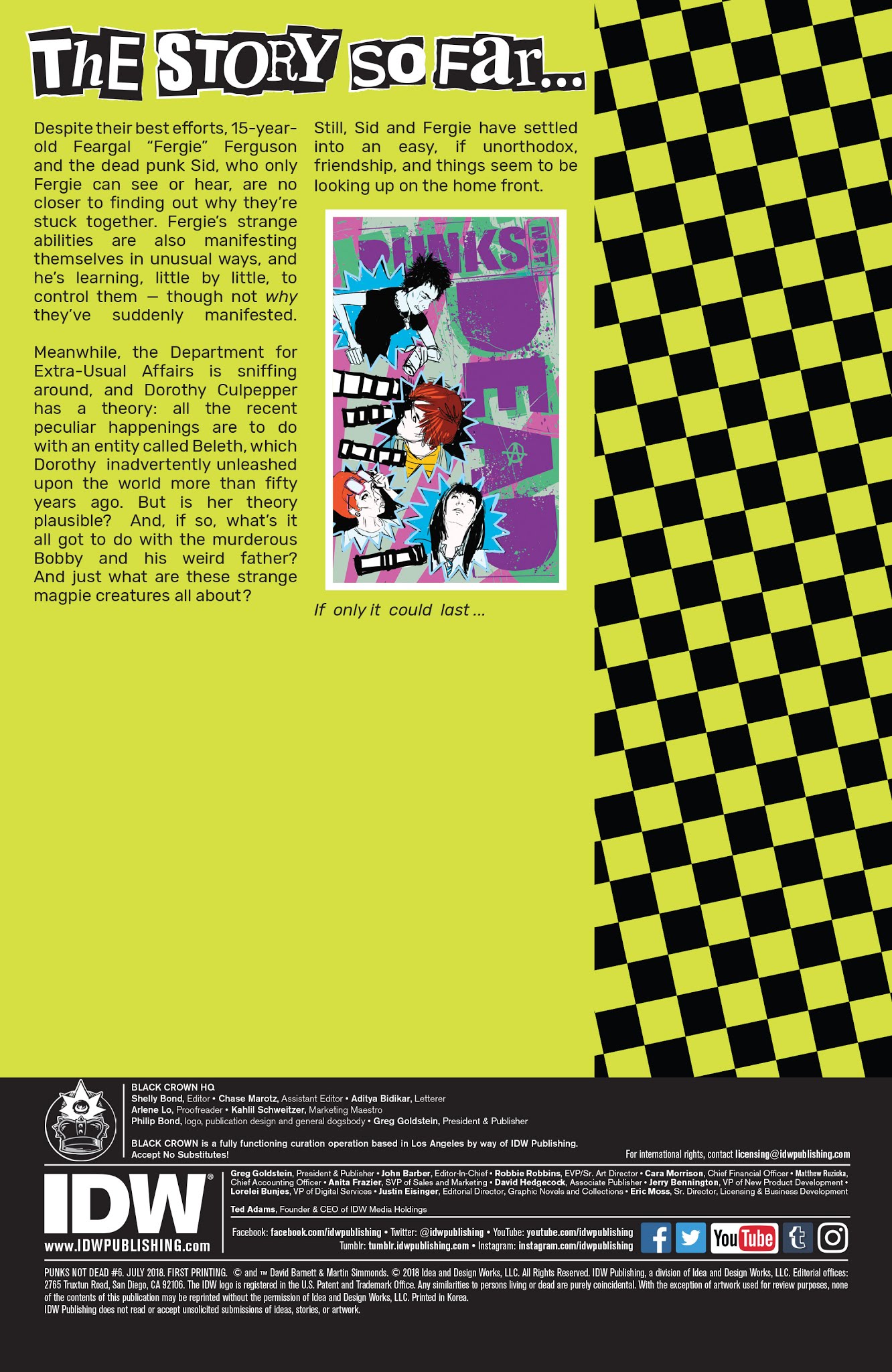 Read online Punks Not Dead comic -  Issue #6 - 2