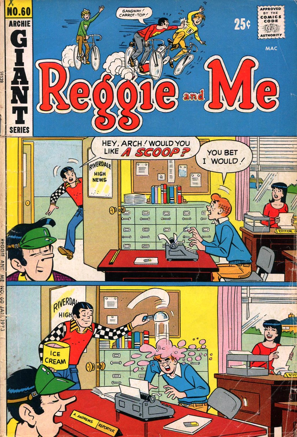 Read online Reggie and Me (1966) comic -  Issue #60 - 1