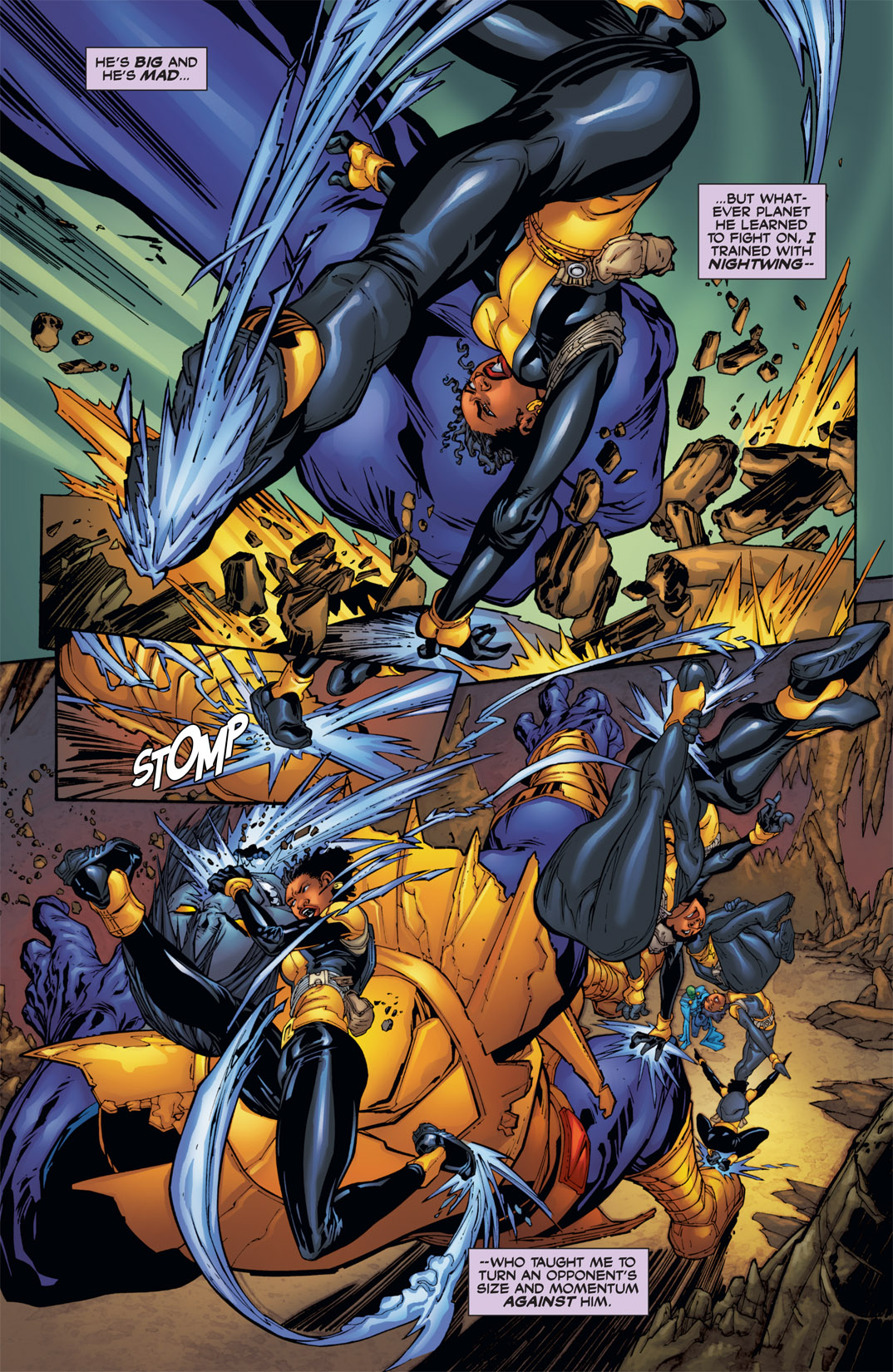 Read online Outsiders: Five of a Kind comic -  Issue # Issue Martian Manhunter-Thunder - 10